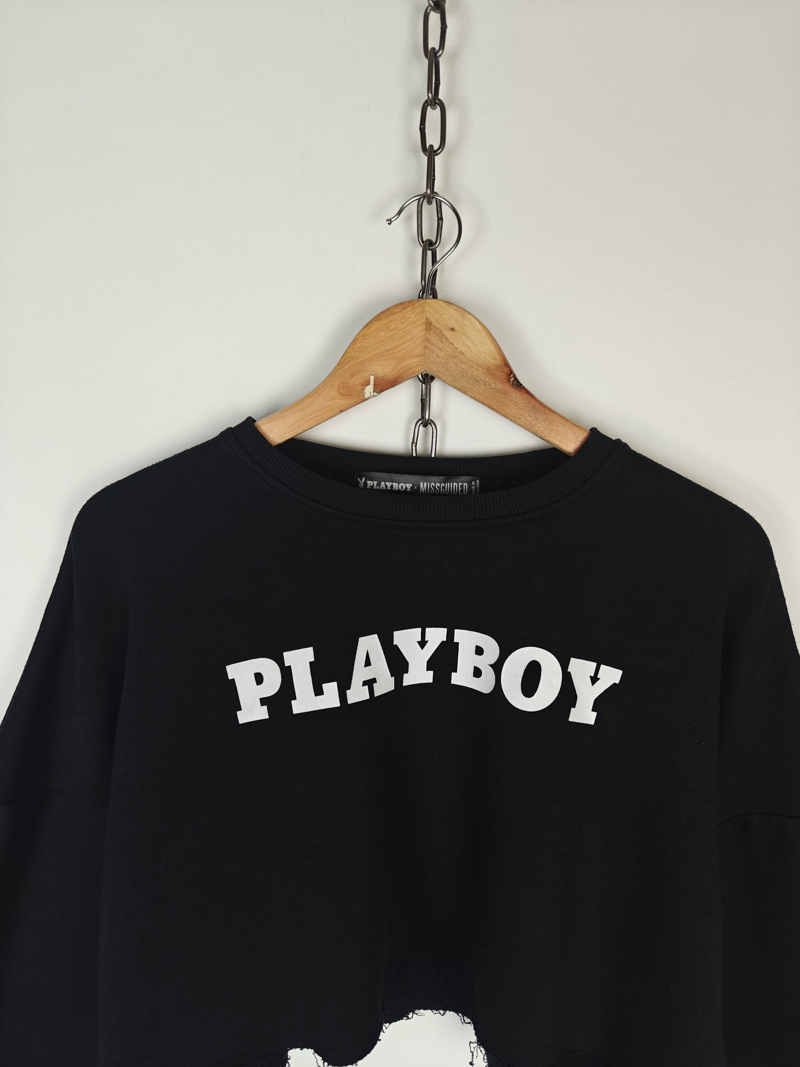 Playboy Playboy x Missguided Crop Top Sweatshirt Logo US4 Size S / US 4 / IT 40 - 2 Thumbnail