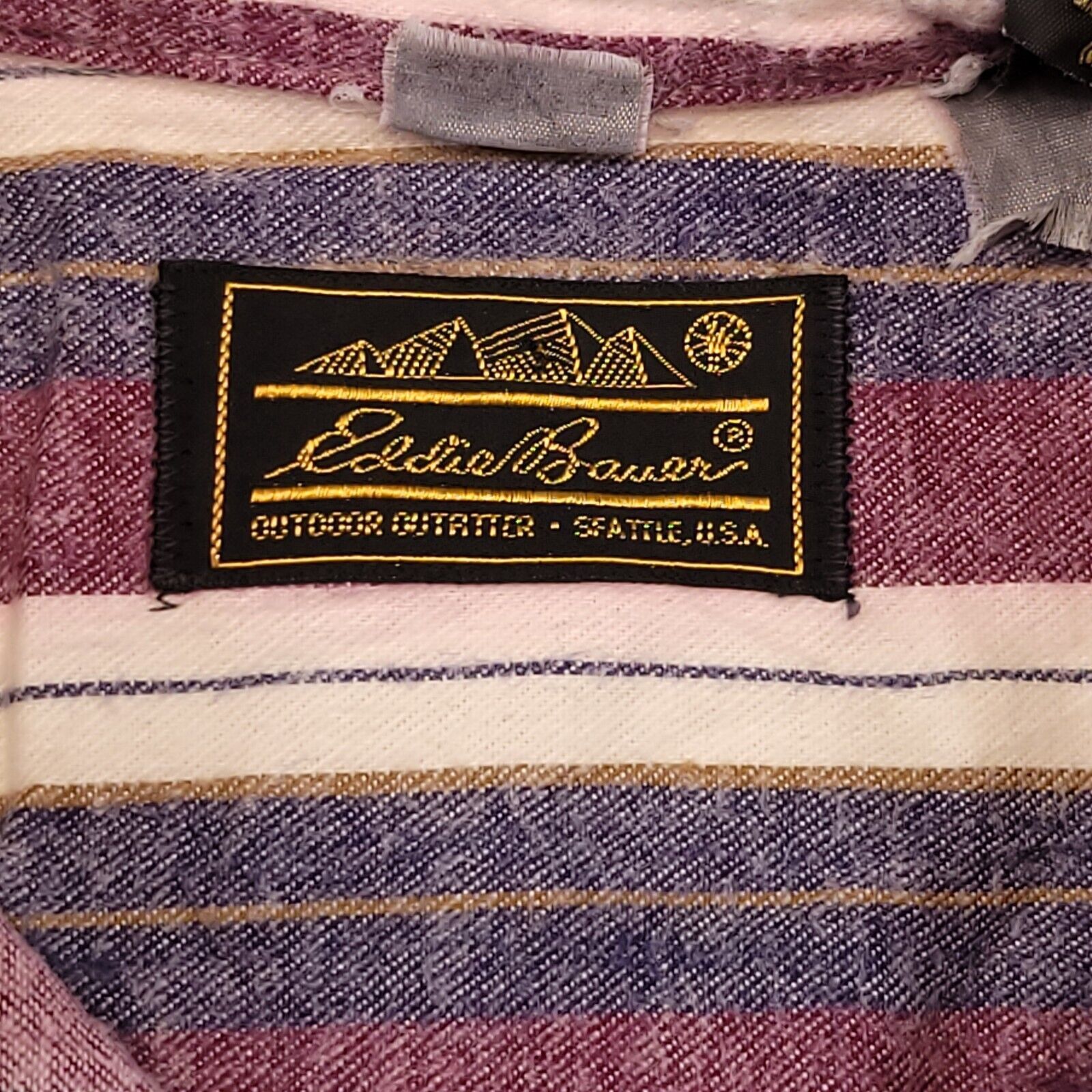 Eddie Bauer Eddie Bauer Flannel Button Up Shirt Mens Size L Maroon Blue Size US L / EU 52-54 / 3 - 3 Thumbnail