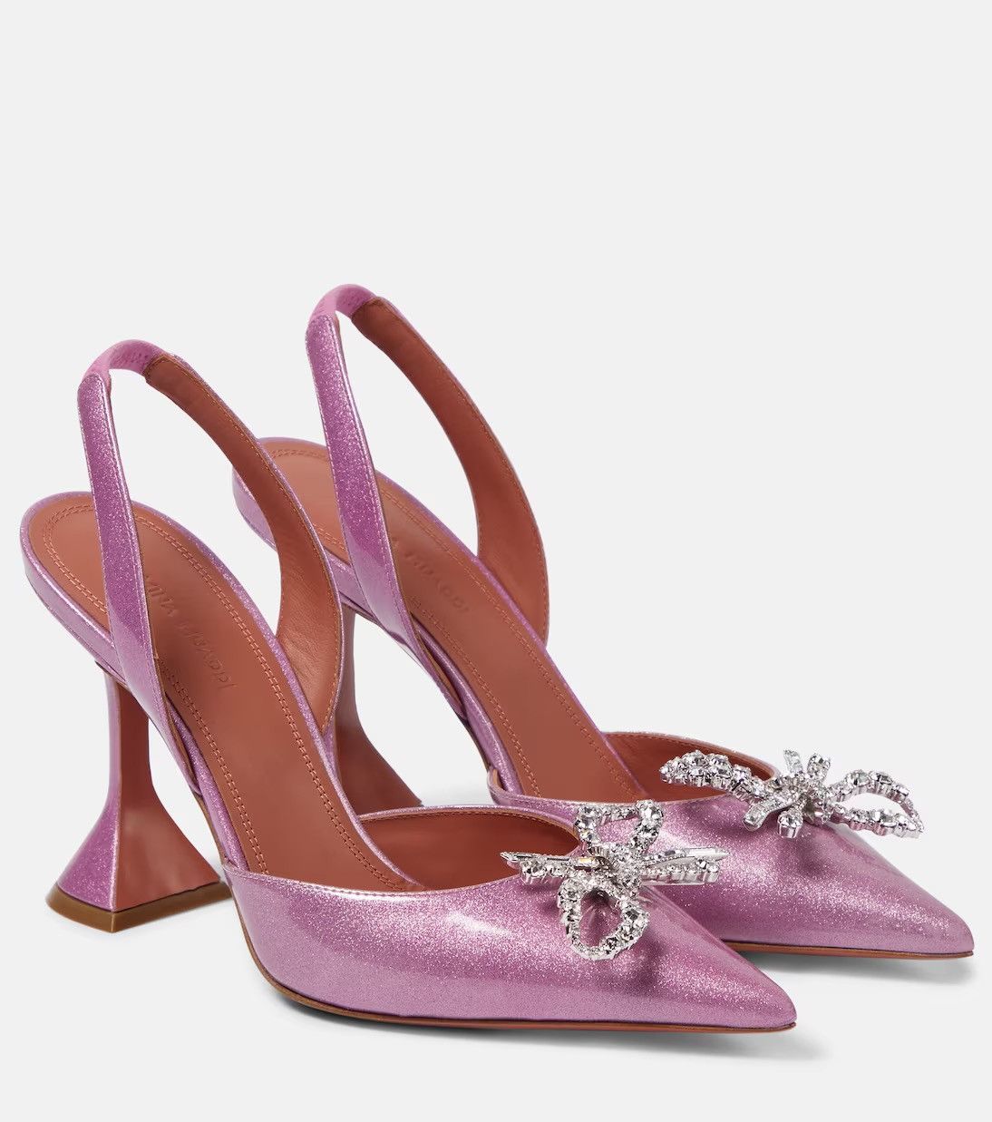 Amina Muaddi AMINA MUADDI Rosie patent leather slingback pumps size 36 Size US 6 / IT 36 - 1 Thumbnail
