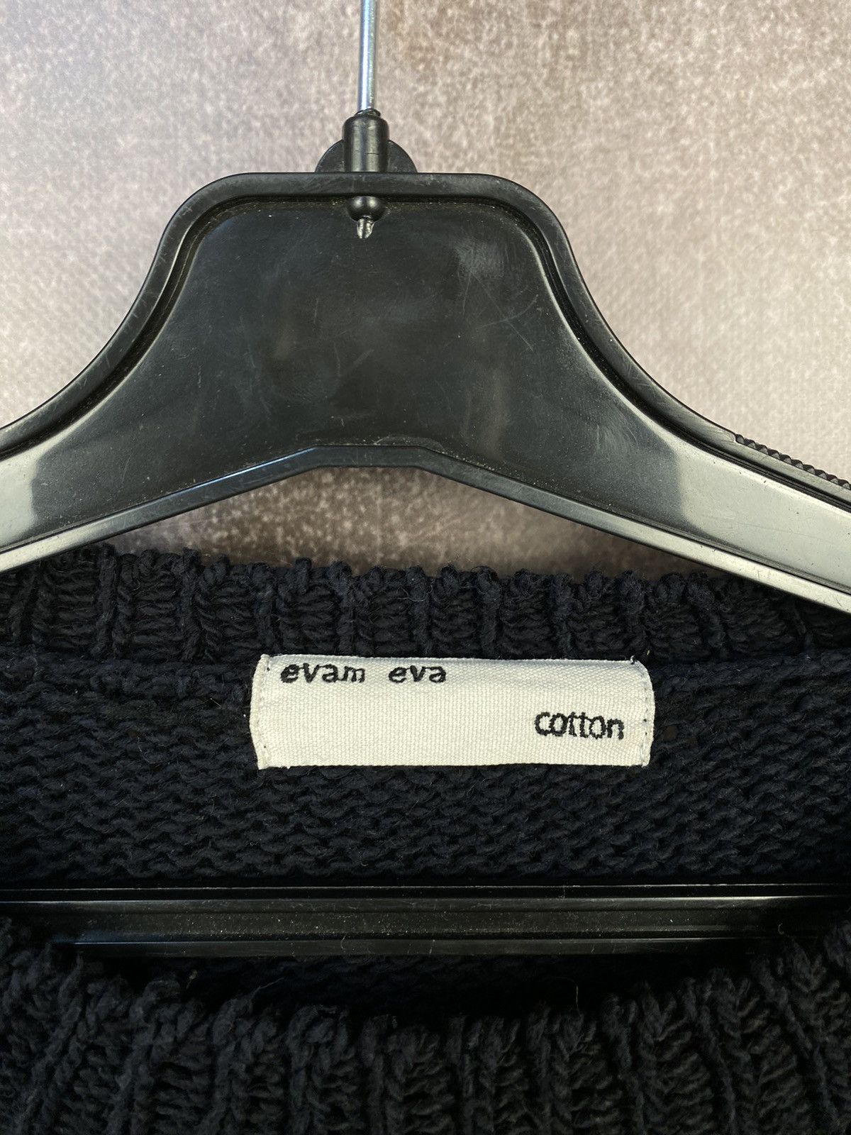 Designer × Japanese Brand Black knitted sweater Evam Eva Japan 🇯🇵 Size M / US 6-8 / IT 42-44 - 5 Thumbnail