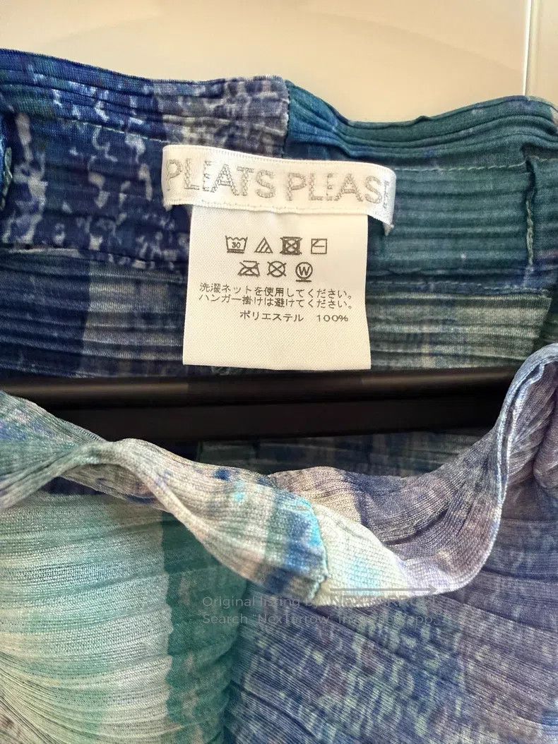 Issey Miyake Issey Miyake size:3 Blue Mixed Color Carrot Pants/Spring P Size 31" - 2 Thumbnail