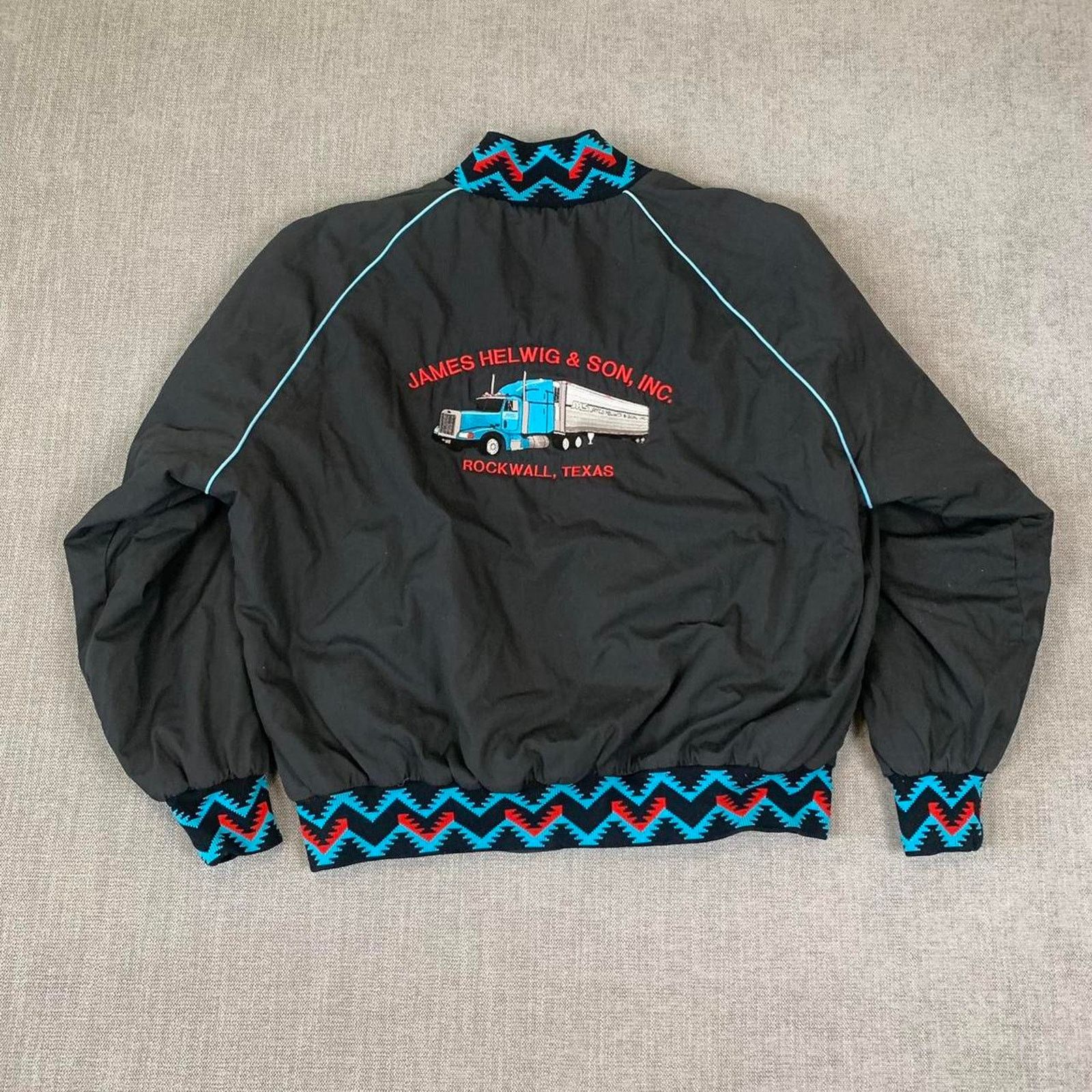 Vintage Vintage 90s embroidered Aztec trucker jacket Size US XXL / EU 58 / 5 - 3 Thumbnail