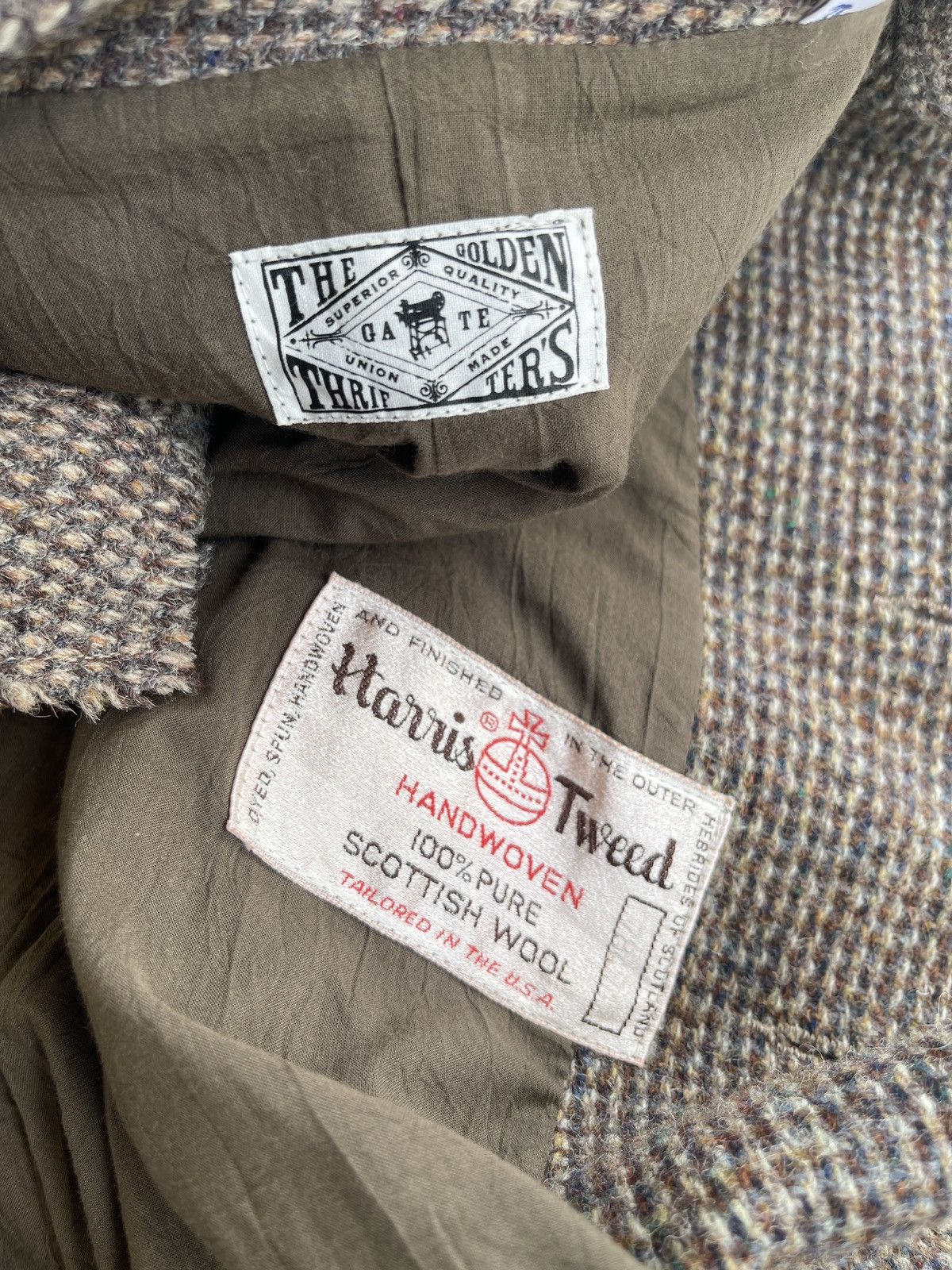 Harris Tweed 80s The Golden Gate Thrifters X HarrisTweed Patchwork Size US S / EU 44-46 / 1 - 22 Thumbnail