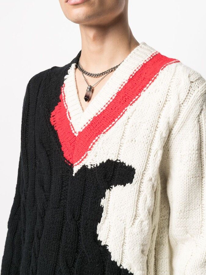 Alexander McQueen o1y1024 Sweater In Multicolor Size US M / EU 48-50 / 2 - 5 Thumbnail