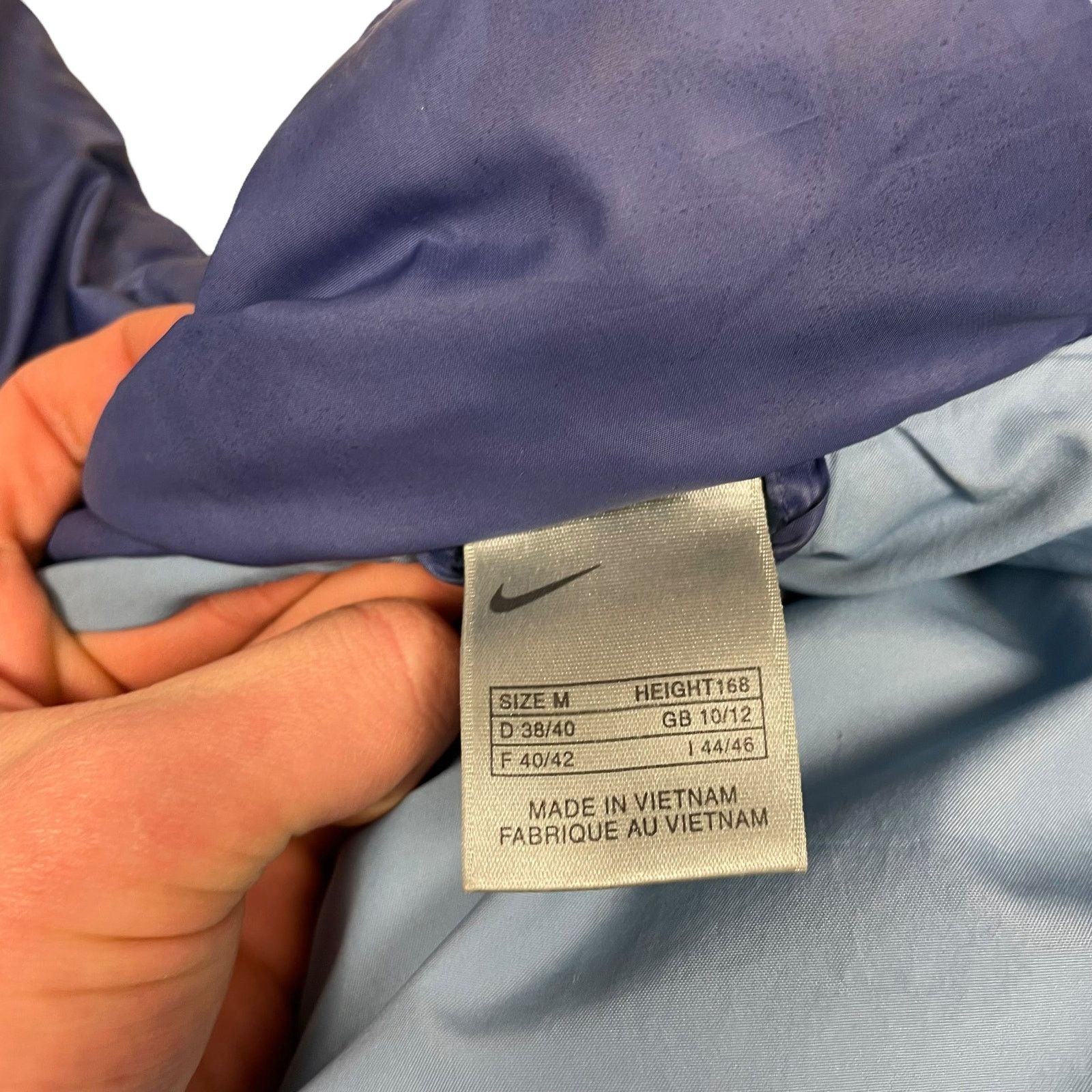Nike × Vintage Nike Men's Purple Long Sleeve Full Zip Puffer Jacket Medium Size US M / EU 48-50 / 2 - 14 Thumbnail