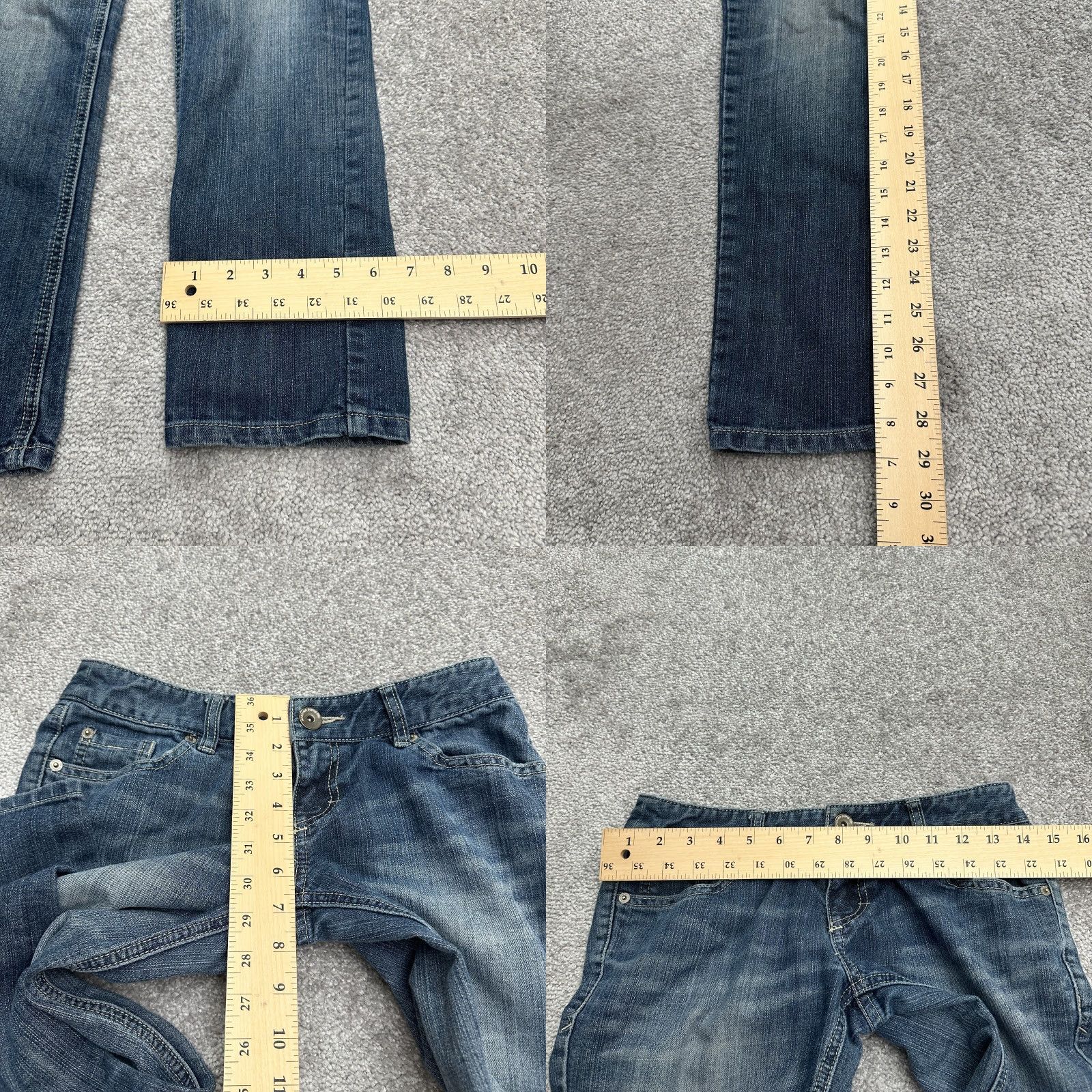 Mossimo Mossimo Skinny Denim Jeans Juniors 5 Low Rise Medium Wash Blue 28.5 Inseam Womens Size 27" / US 4 / IT 40 - 8 Thumbnail
