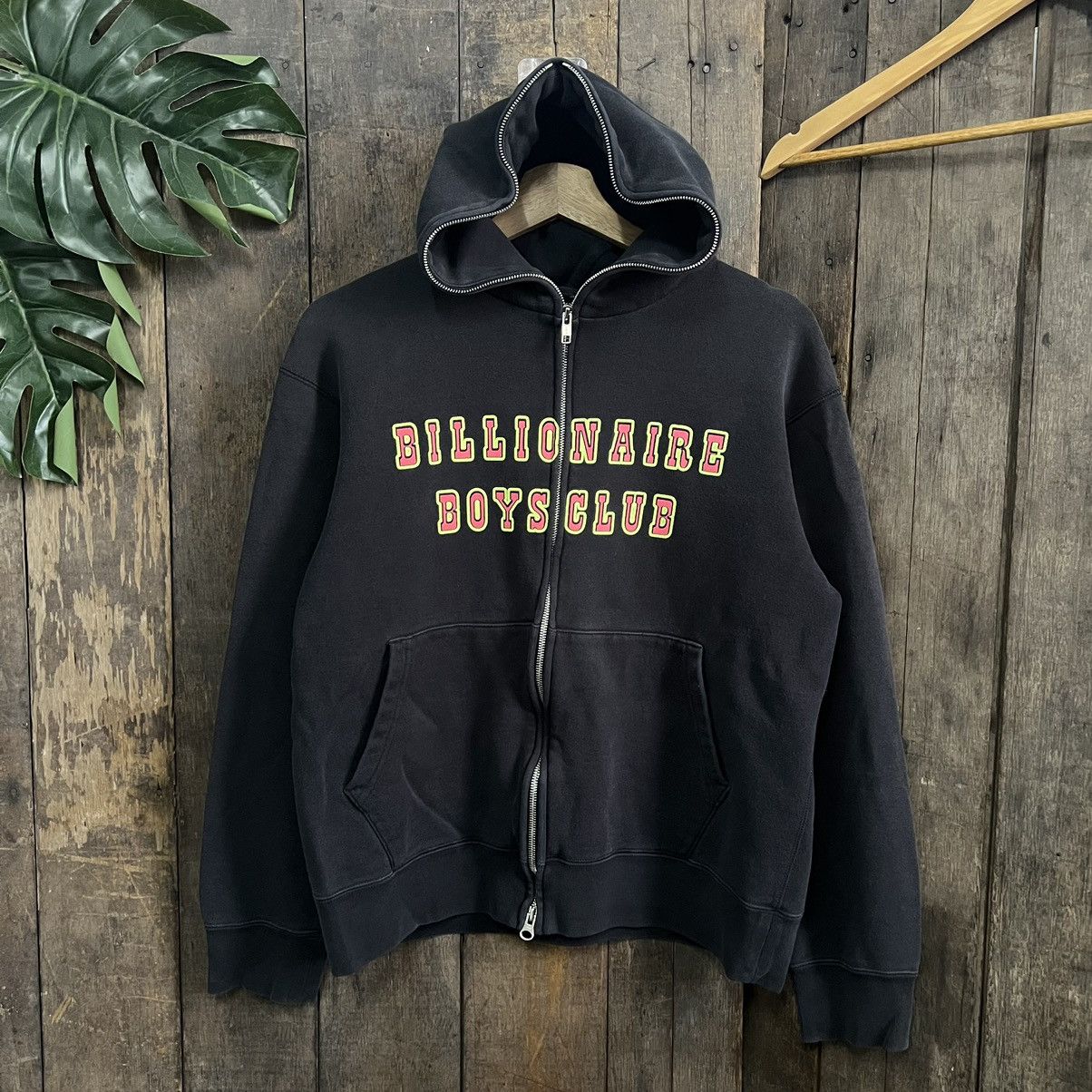 image of Billionaire Boys Club (Bbc) Fullzipper Hoodie in Black, Men's (Size Small)