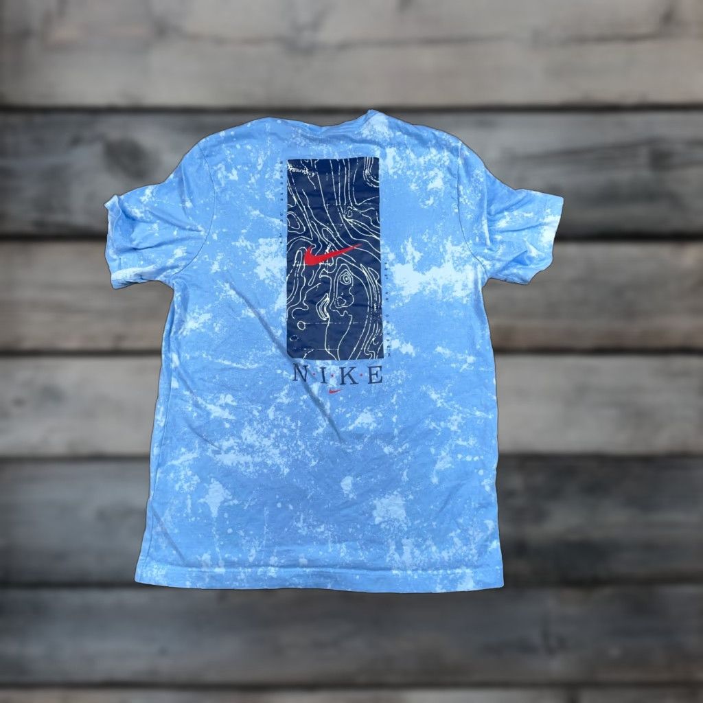 Nike Nike Team USA Tie Dye Cotton T-Shirt Men Medium Blue Space 90s Retro Sports Size US M / EU 48-50 / 2 - 1 Thumbnail