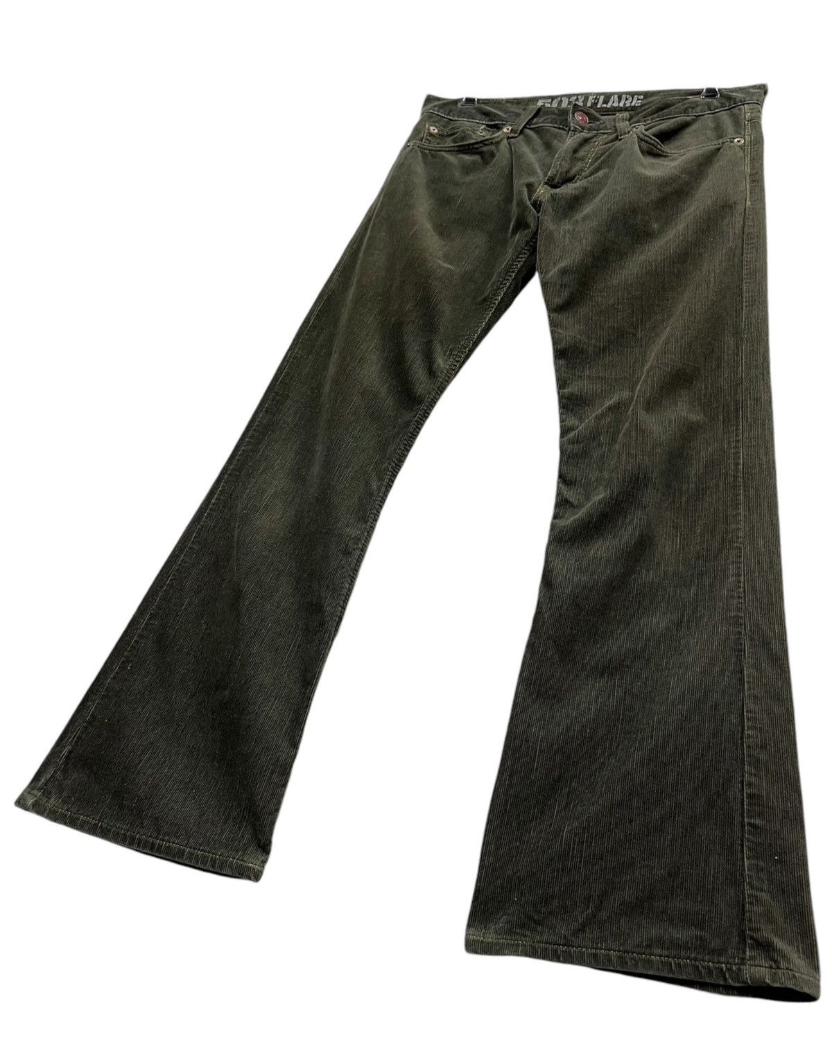 Edwin VERY RARE🔥VINTAGE CORDUROY EDWIN 503 FLARE MADE IN JAPAN💥 Size US 32 / EU 48 - 5 Thumbnail