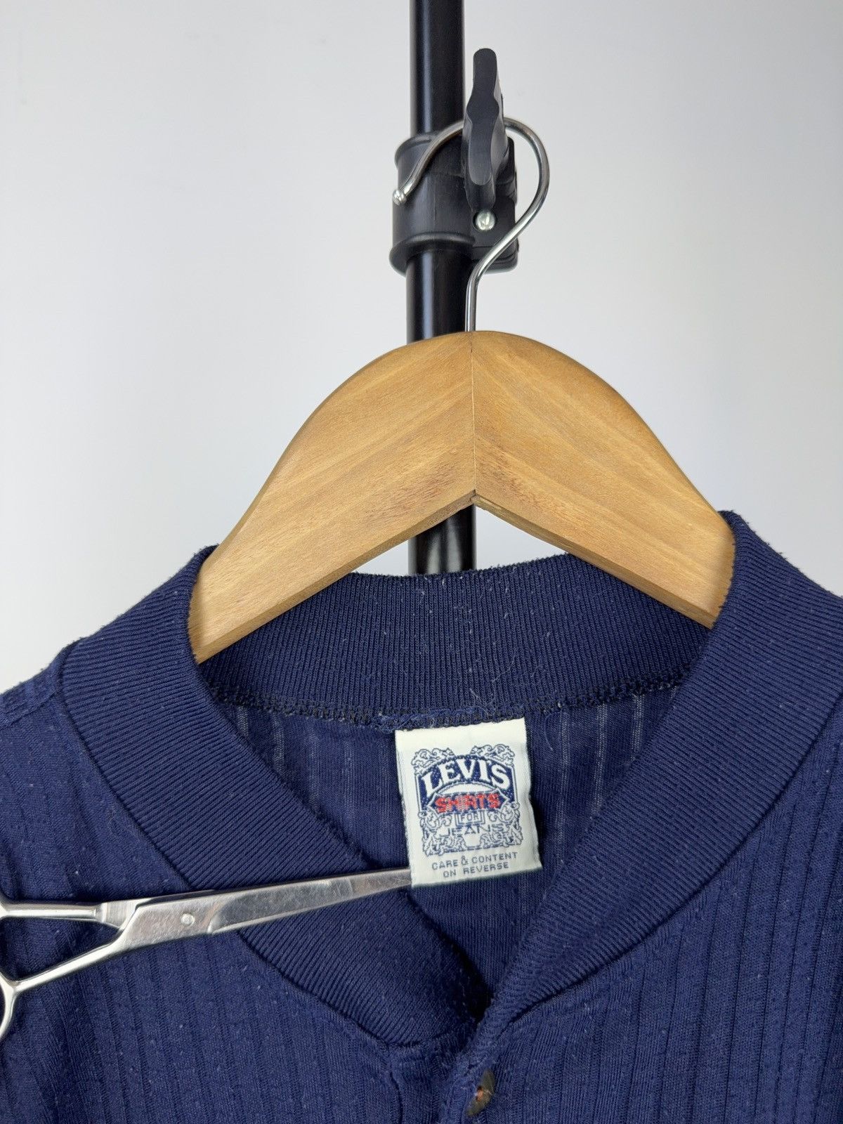Levi's Vintage 80s / 90s Levi’s Jeanswear Ribbed Henley Tee Blue Size US L / EU 52-54 / 3 - 7 Thumbnail