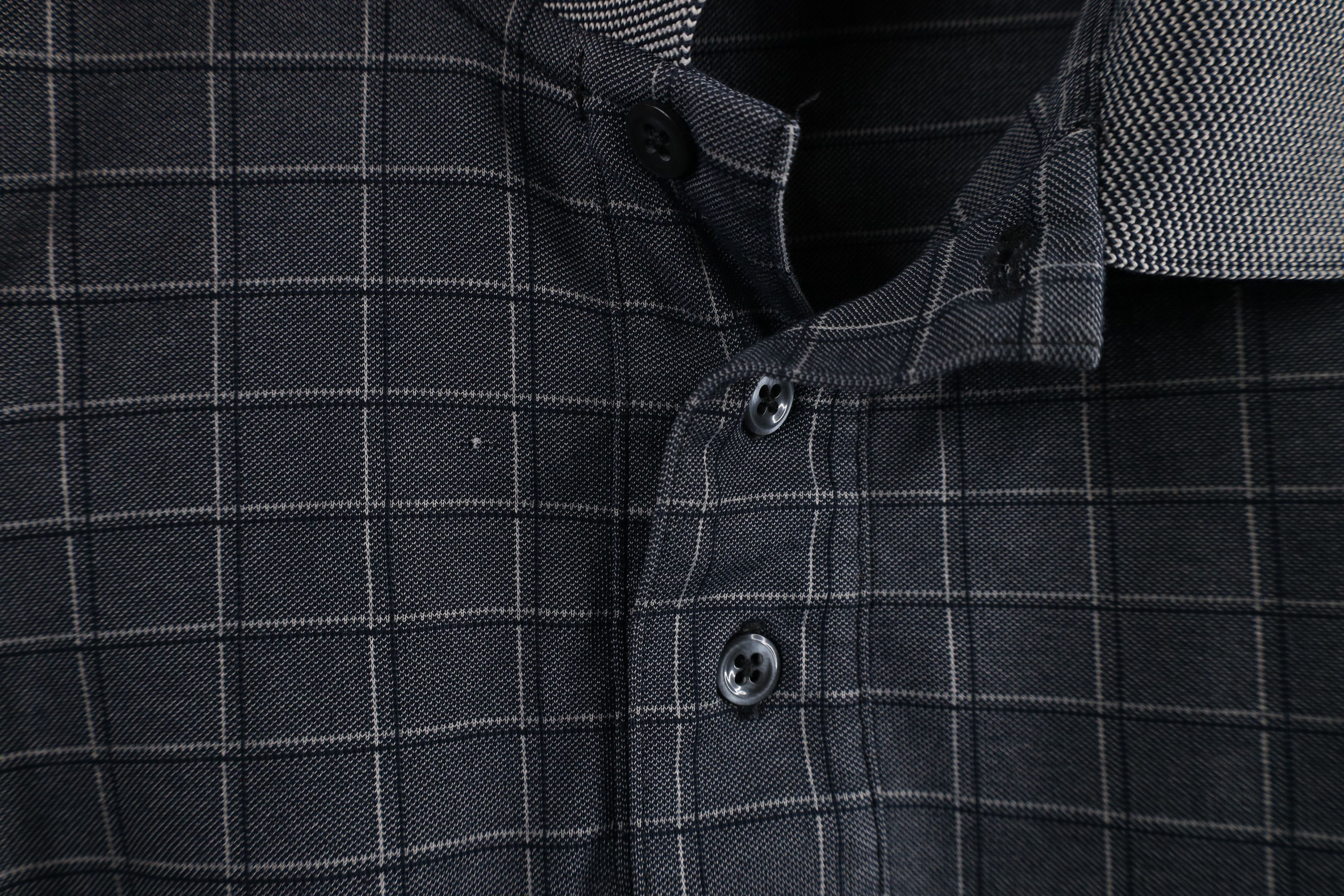 Vintage Vintage 90s Streetwear Checkered Pullover Long Sleeve Polo Size US XXL / EU 58 / 5 - 4 Thumbnail