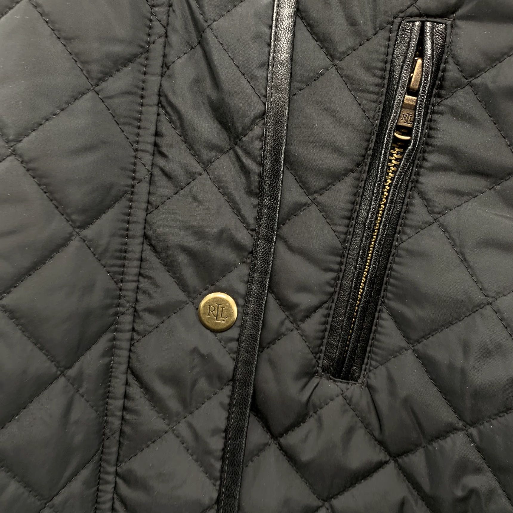 Ralph Lauren VINTAGE LRL Lauren Ralph Lauren Black Quilted Hooded Coat Womens Size 0X Equestrian Size XL / US 12-14 / IT 48-50 - 7 Thumbnail