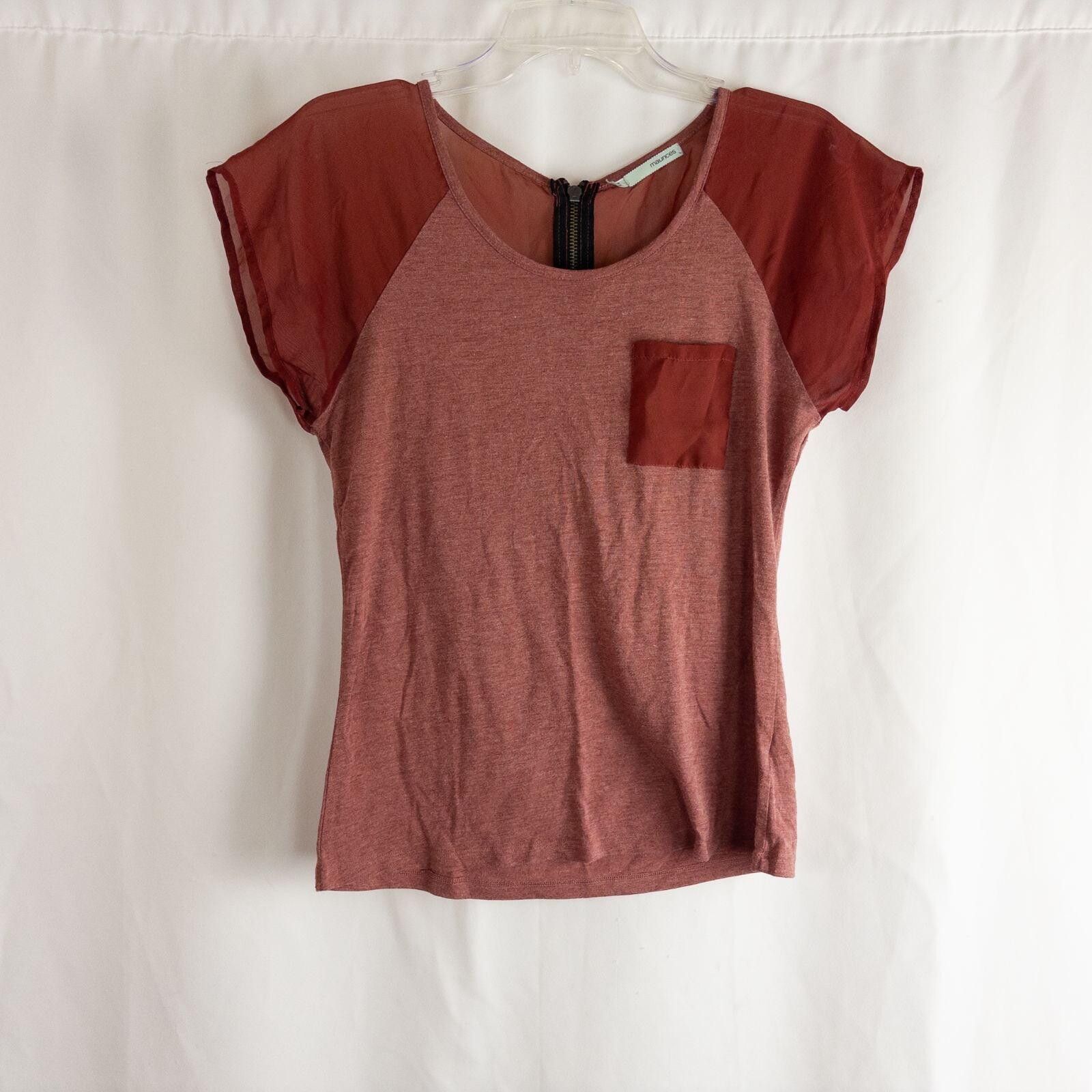Other Maurices Red Salmon Solid Top Womens XSmall / Small Size M / US 6-8 / IT 42-44 - 3 Thumbnail