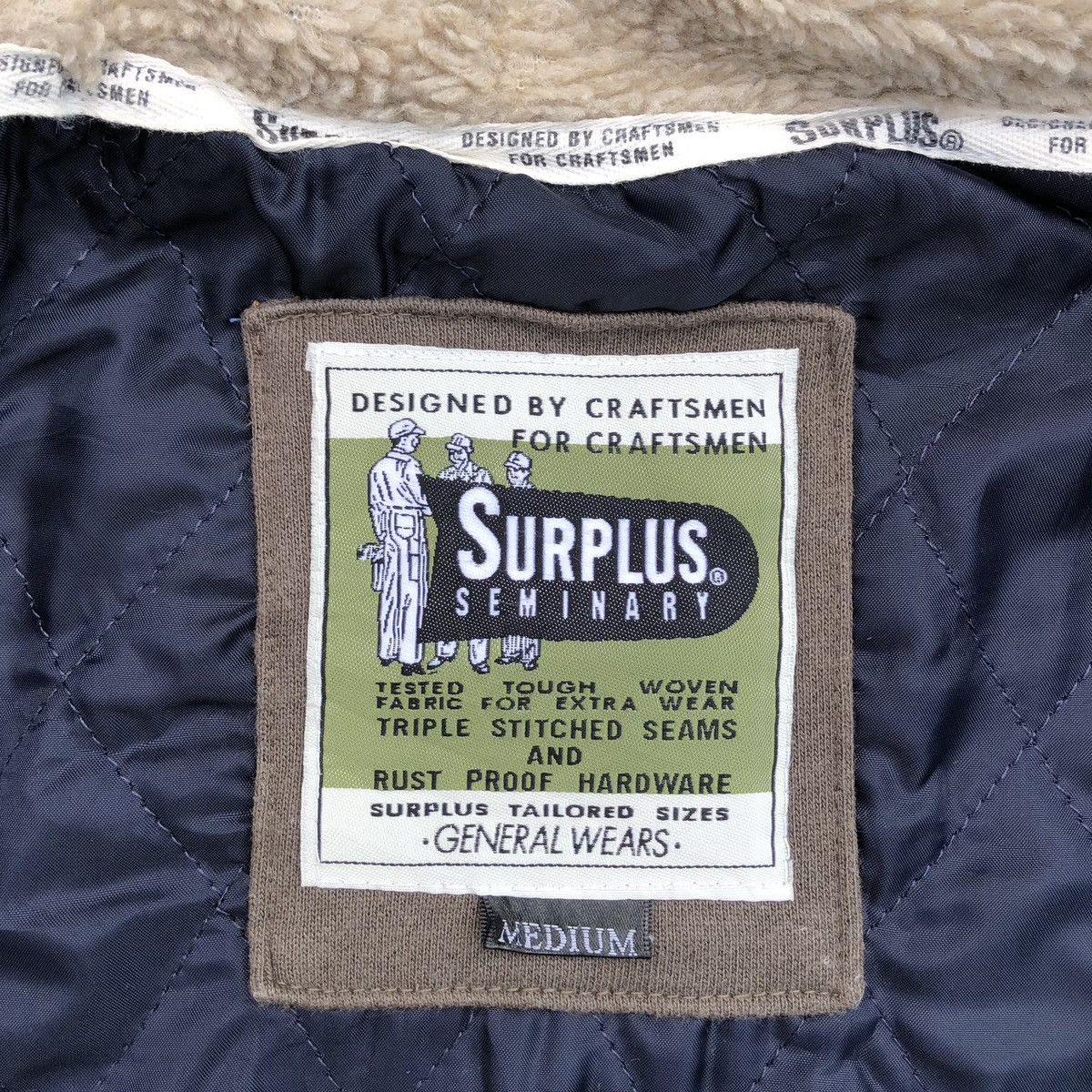 Japanese Brand Surplus Seminary Knitted Shoulder Patch Hoodie Jacket Size US S / EU 44-46 / 1 - 10 Thumbnail