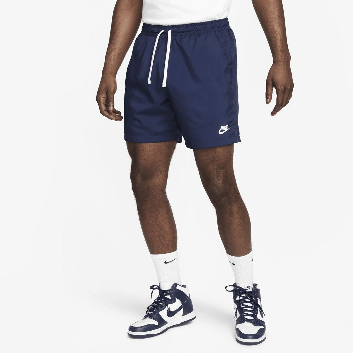 Nike Mens Nike NSW Woven Flow Shorts Navy Size US 34 / EU 50 - 2 Thumbnail