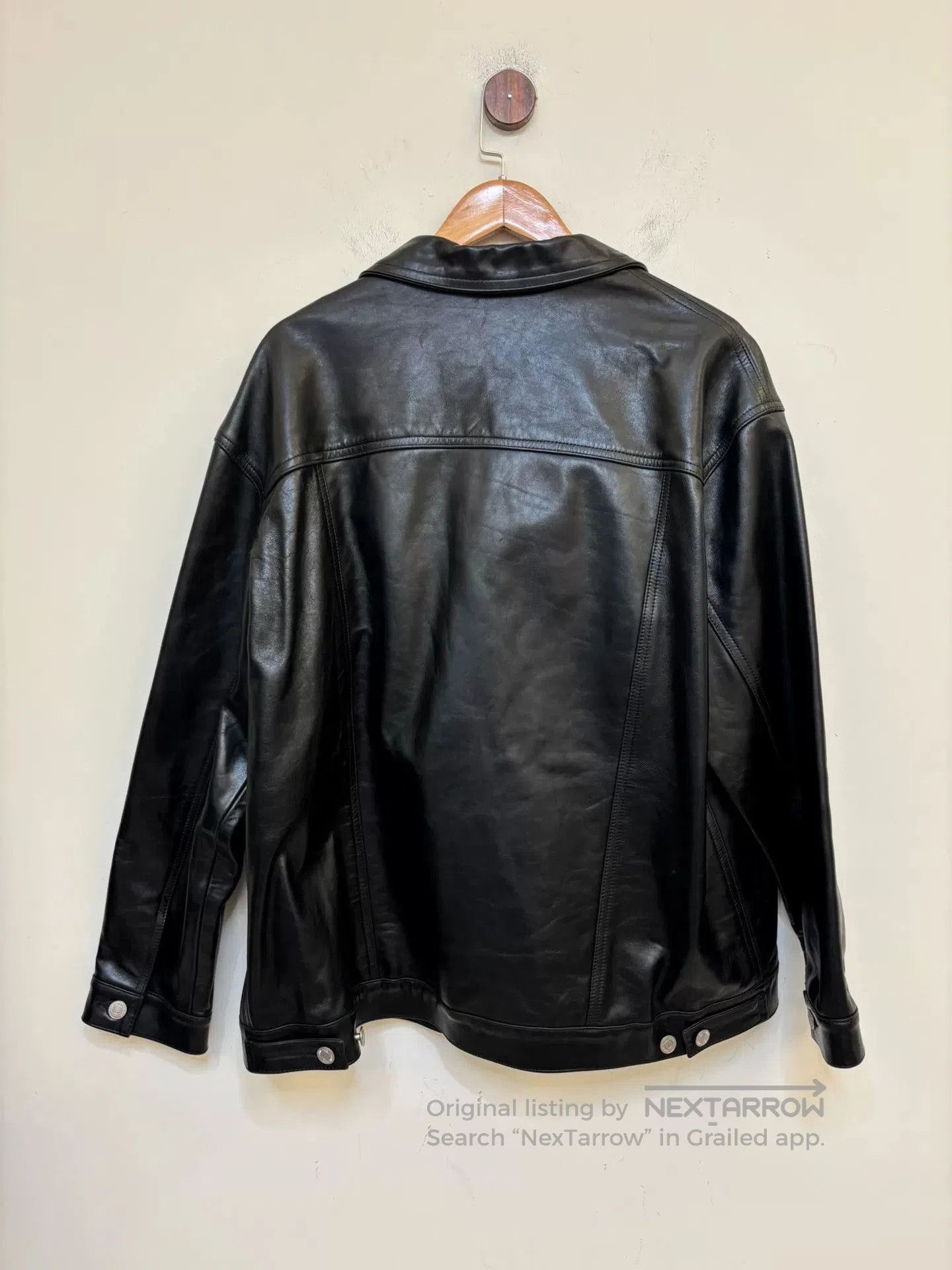 Martine Rose Martine Rose 18AW Oversized Leather Jacket. Size US M / EU 48-50 / 2 - 9 Thumbnail
