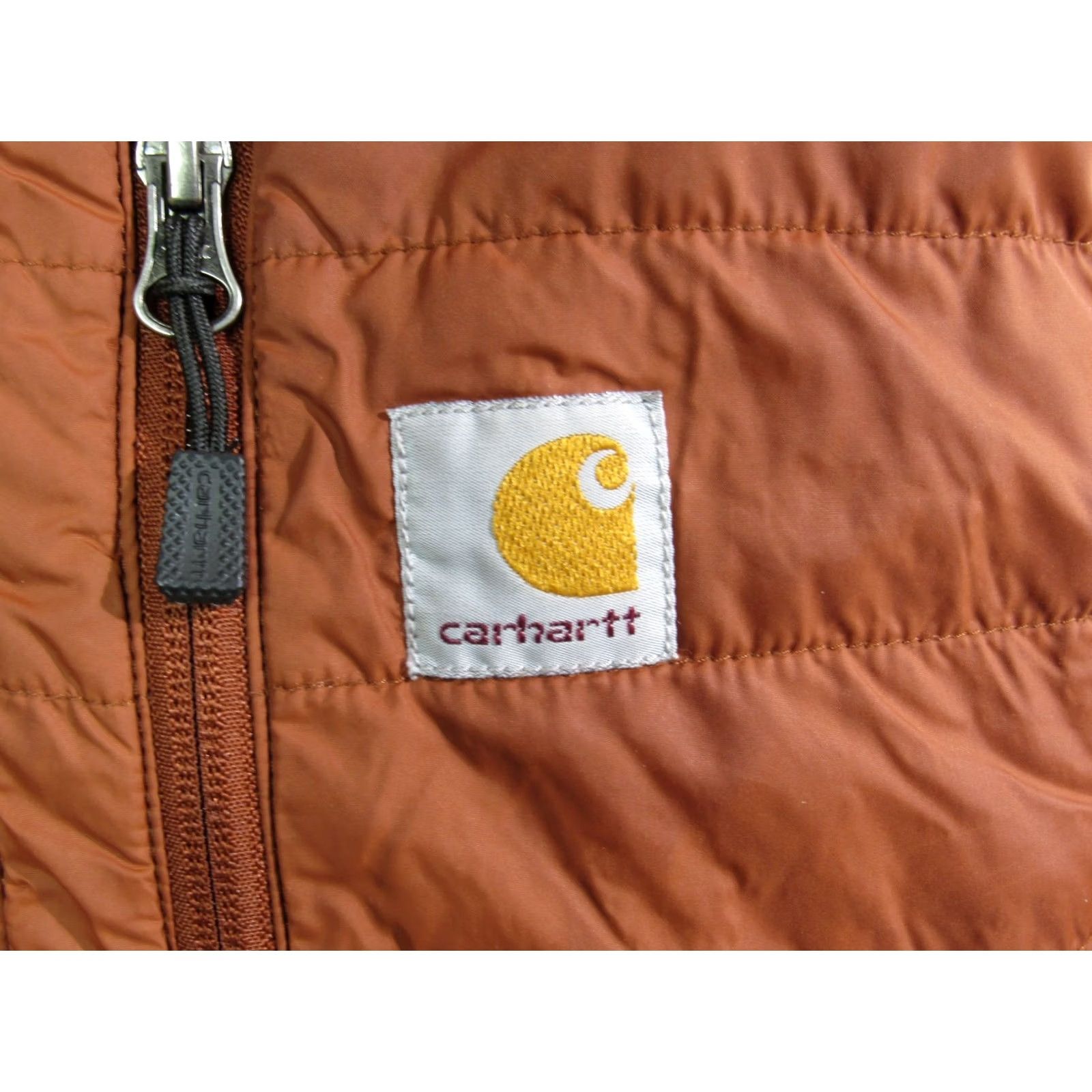 Carhartt Carhartt Vest Mens Orange Quilted Nylon Outdoor Relaxed Fit Insulated Men Med Size US M / EU 48-50 / 2 - 2 Thumbnail