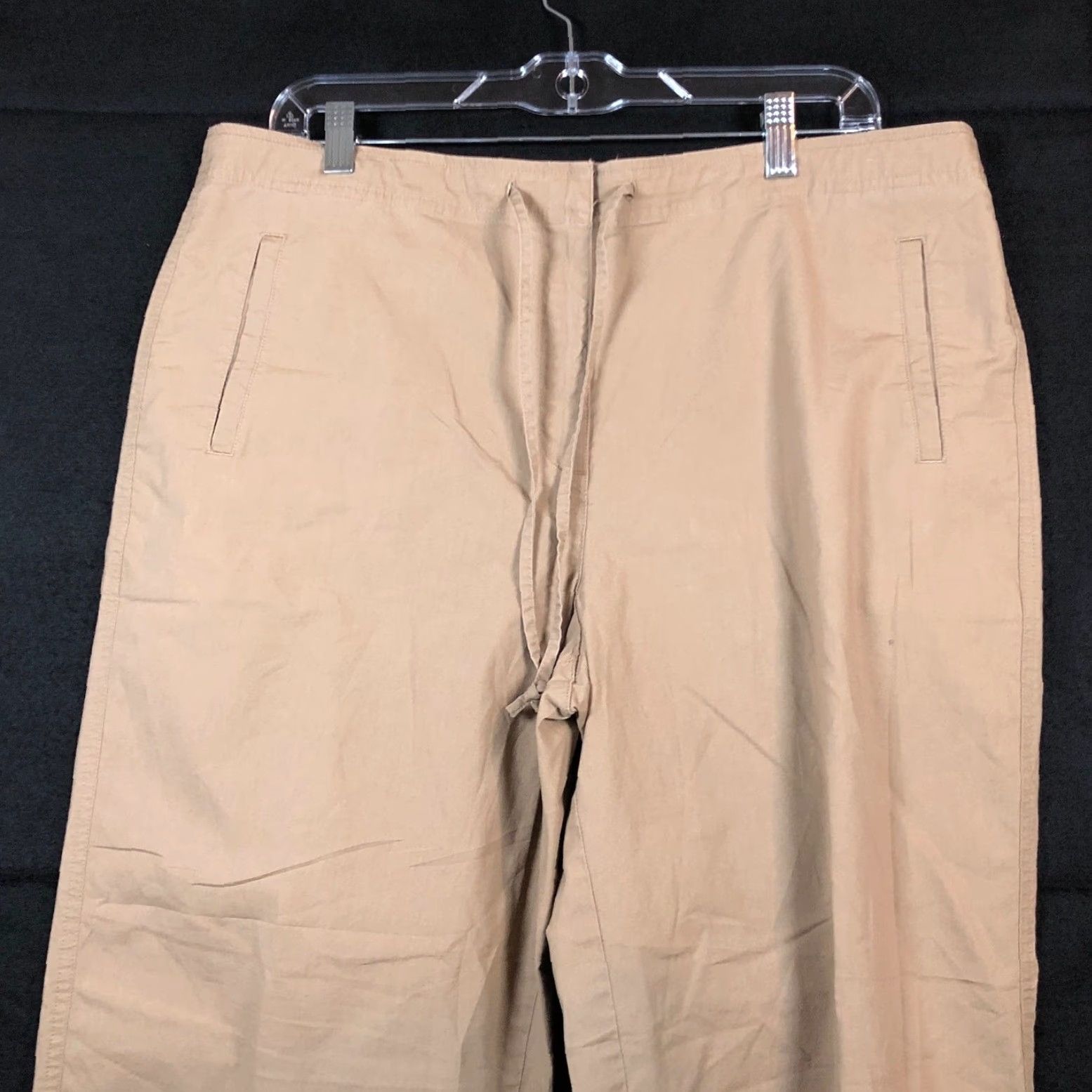 Talbots VINTAGE Talbots Womens Pants Brown High Rise Petite Wide Straight Leg Stretch 14P Size 36" / US 14 / IT 50 - 2 Thumbnail
