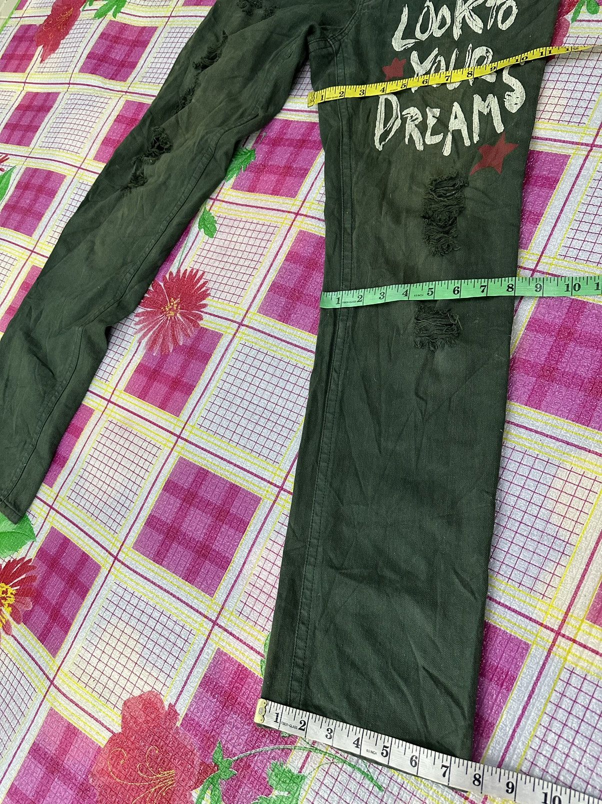 If Six Was Nine × Japanese Brand × Le Grande Bleu (L.G.B.) Rare Japanese Cargo Bondage Distress Jeans Size US 34 / EU 50 - 11 Thumbnail