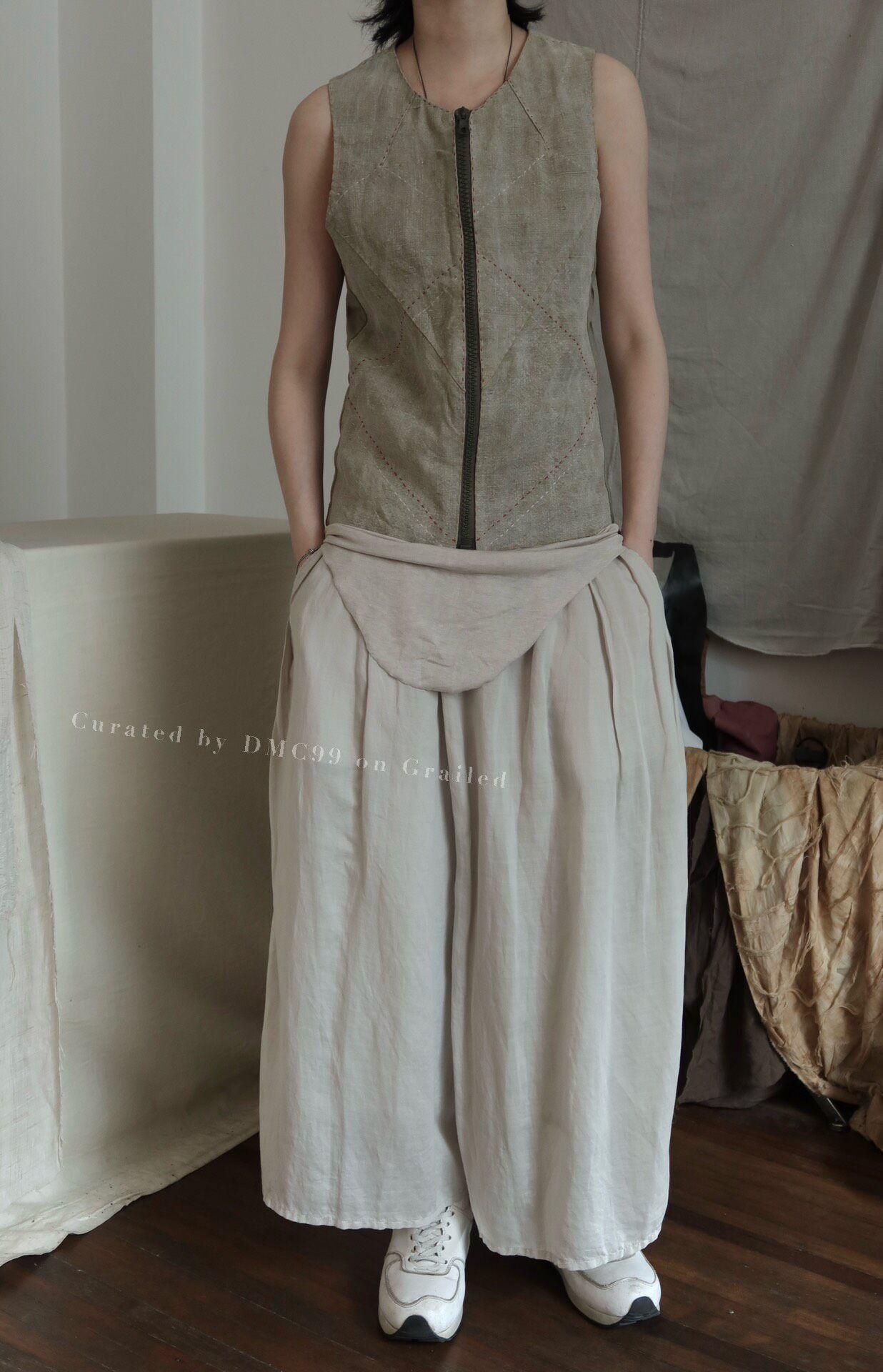 casey casey Vintage Patchwork Hand-sewn Vest