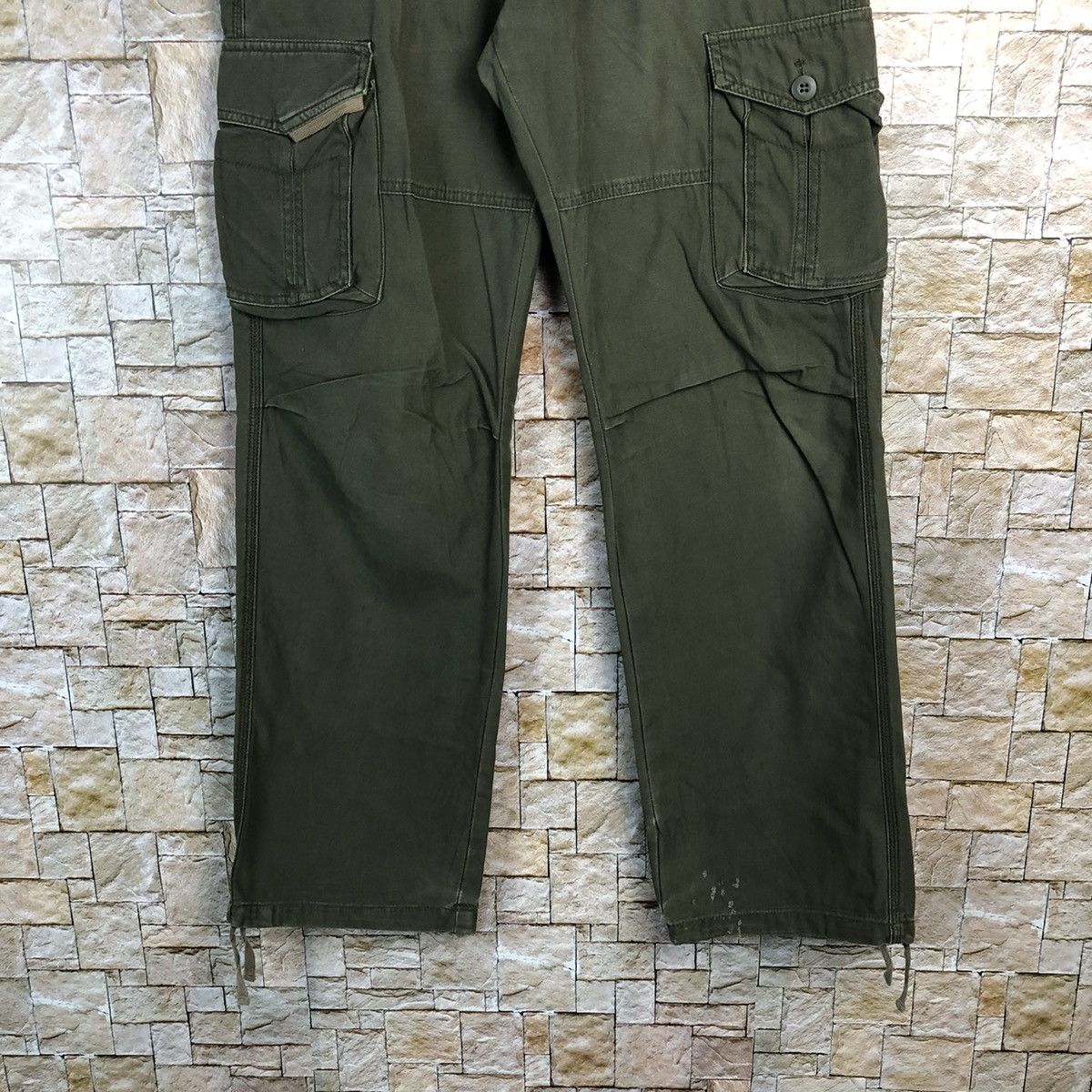 Airwalk Airwalk Green Cargo Multipocket Pants #A158 Size US 29 - 3 Thumbnail