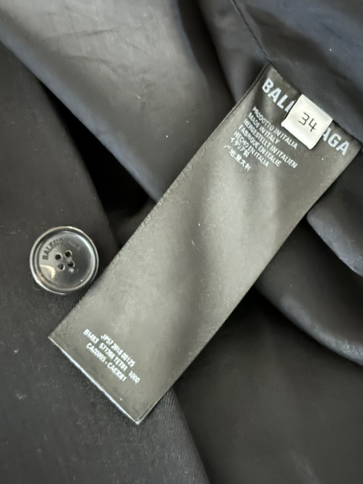 Balenciaga Balenciaga Tailored Long Patch Coat Size 34R - 6 Thumbnail