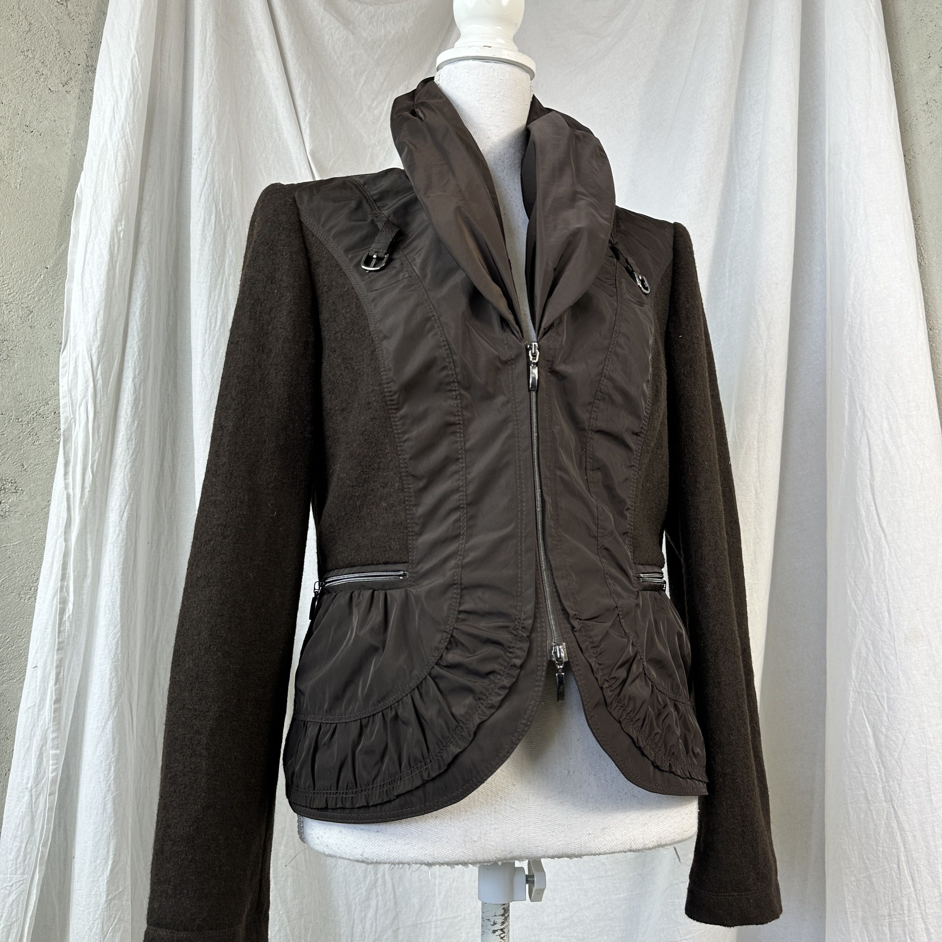 Vintage Vintage Hybrid Wool Nylon Double Zip Jacket Size M / US 6-8 / IT 42-44 - 7 Thumbnail