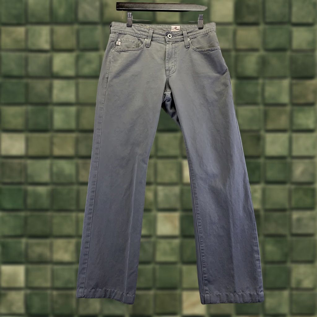 Vintage AG Adriano Goldschmied The Protégé Womens Pants Straight Size 29 Gray Cotton Blend Chino 29in Casual Workwear Vintage No Womens Size 29" - 1 Thumbnail