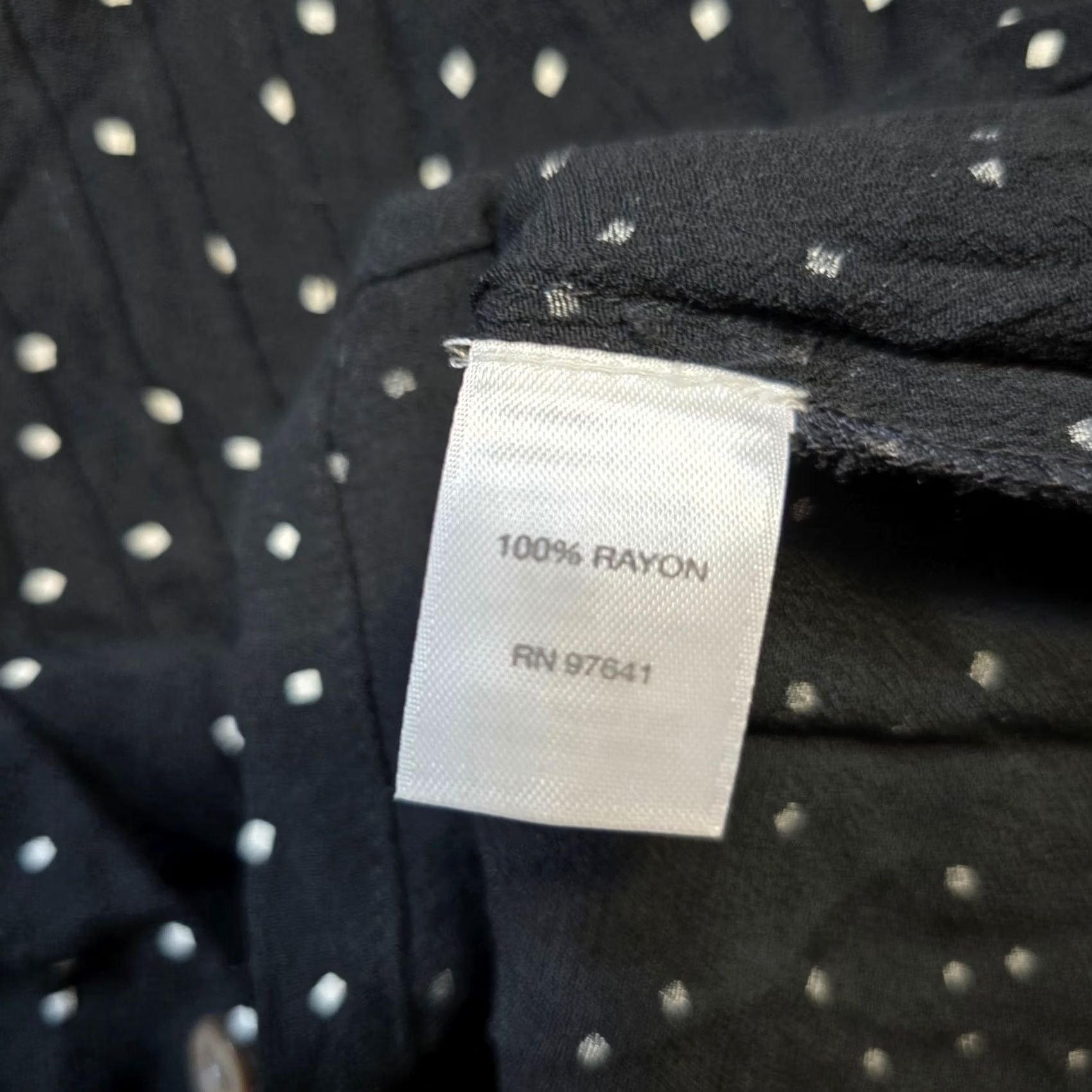J. Jill J Jill Top Shirt Womens Small Black Button-Up Long Sleeve Flowy Casual Career Shirt Mens Womens Girls Boys Size S / US 4 / IT 40 - 7 Thumbnail