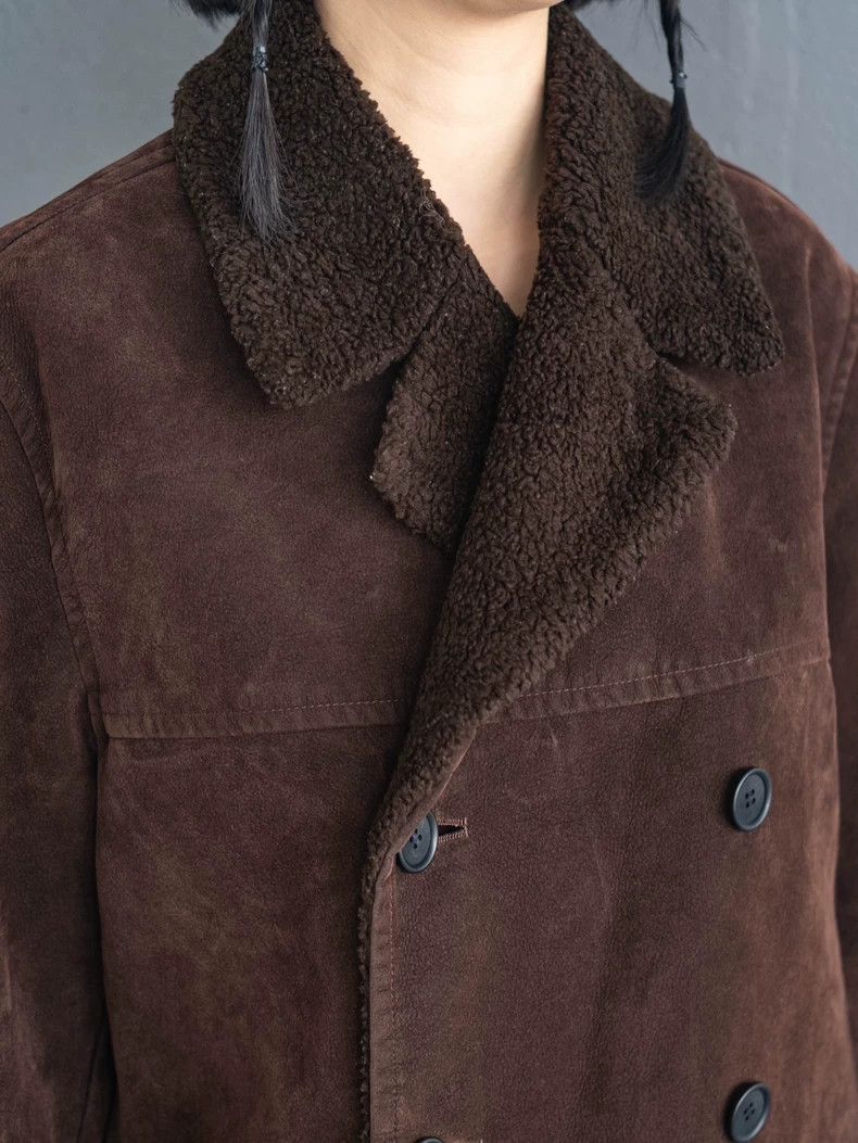 Kenzo KENZO Brown suede fur collar coat vintage Size M / US 6-8 / IT 42-44 - 8 Thumbnail