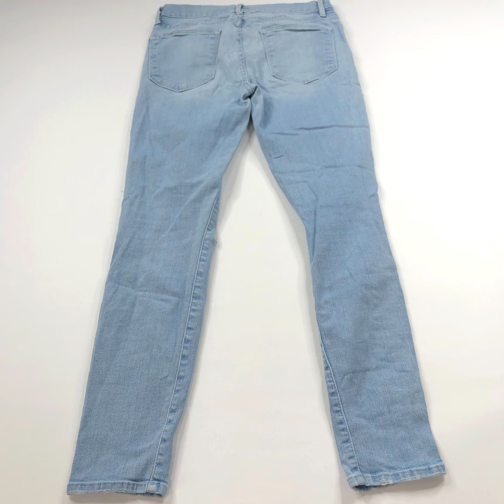Frame FRAME Le High Skinny Crop 27 (Fits 28W 27L) Mid Rise Denim Jeans HRJ FRAME Jeans Distressed Cropped 5-Pocket Womens II Size 27" / US 4 / IT 40 - 2 Thumbnail