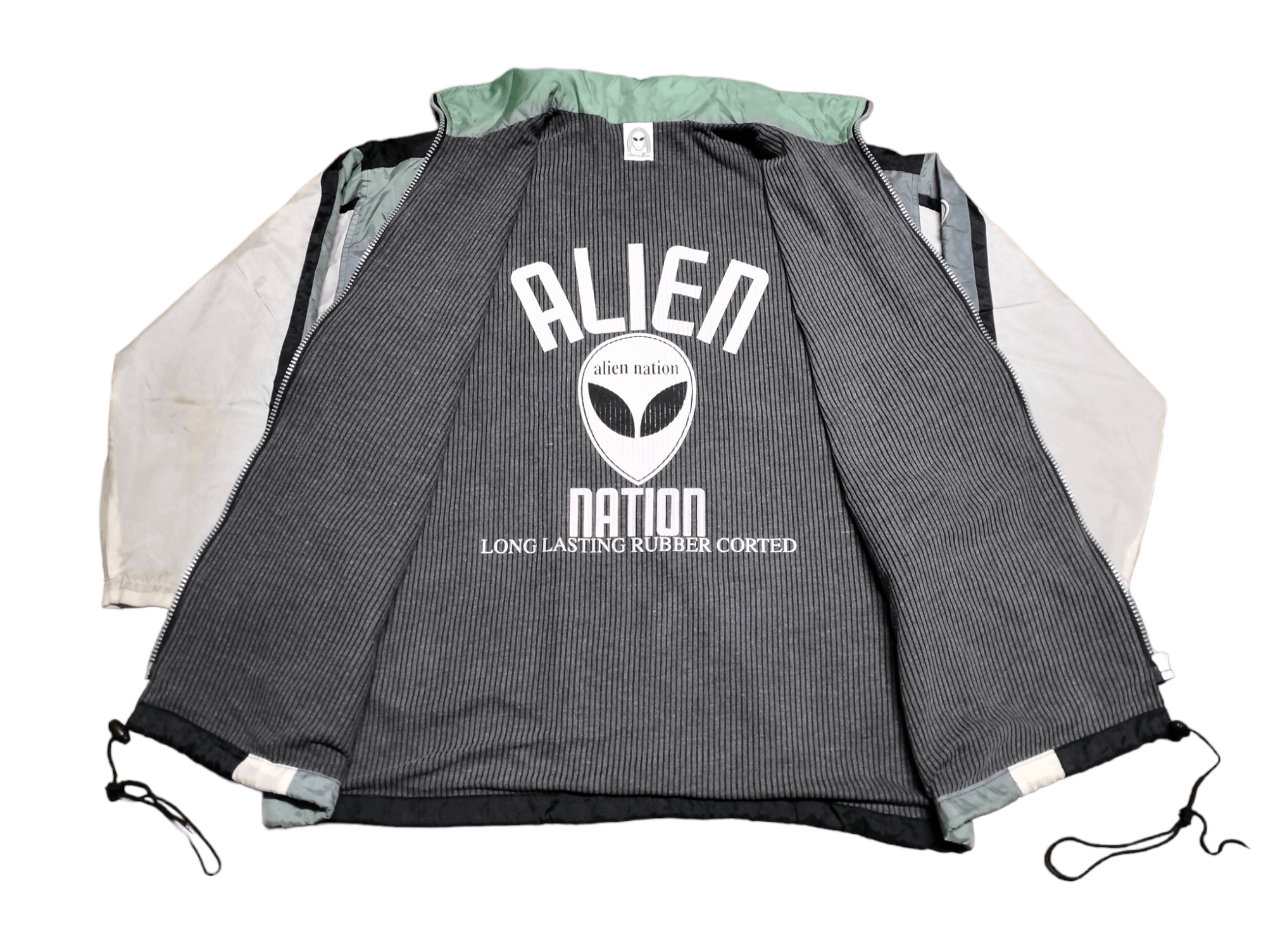 Alien Workshop × Vintage Vintage Alien Nation Skateboard Zipper Jacket Nylon Faded Size US L / EU 52-54 / 3 - 3 Thumbnail