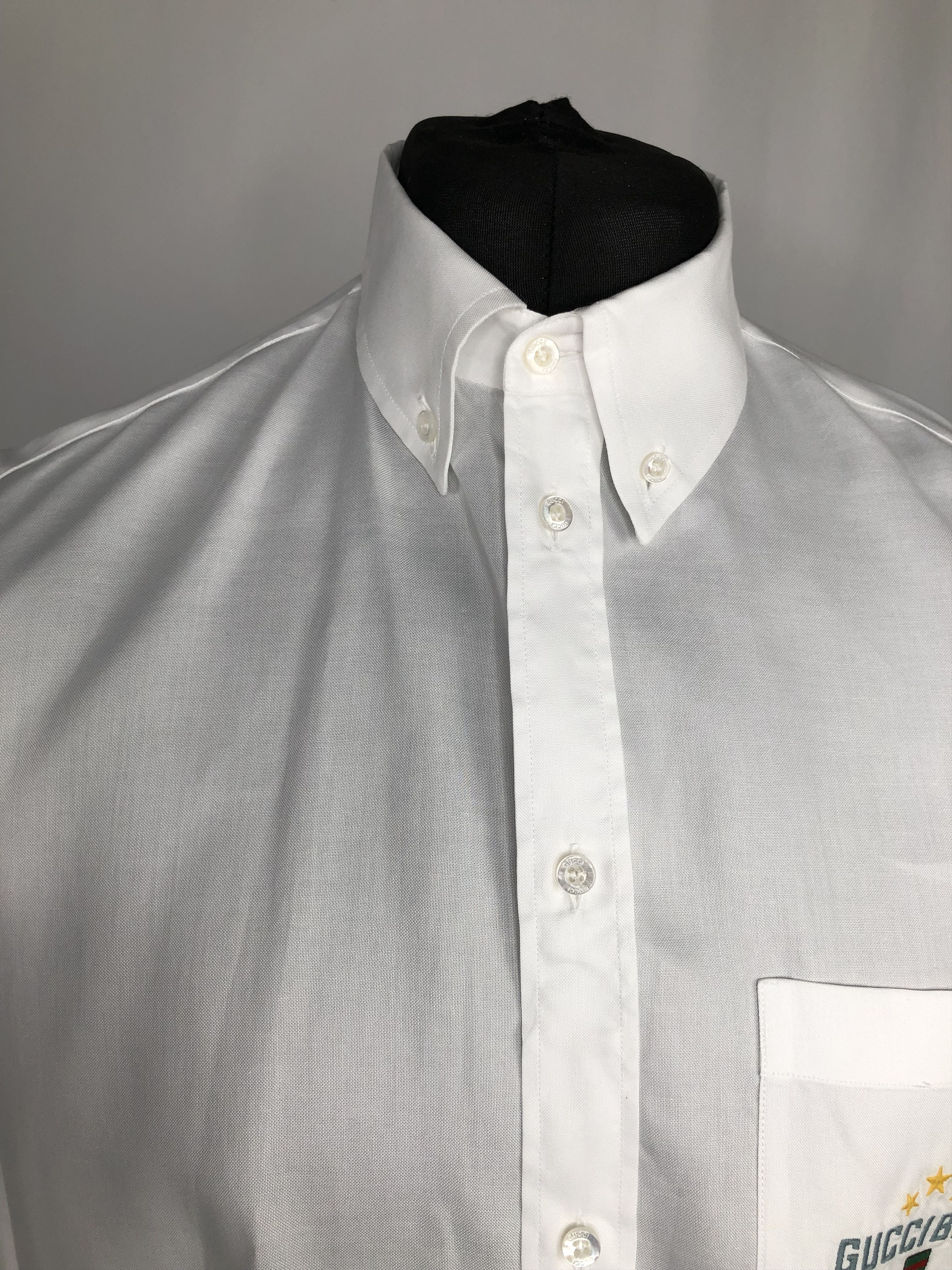 Gucci Gucci Band Cotton Shirt Size US L / EU 52-54 / 3 - 6 Thumbnail