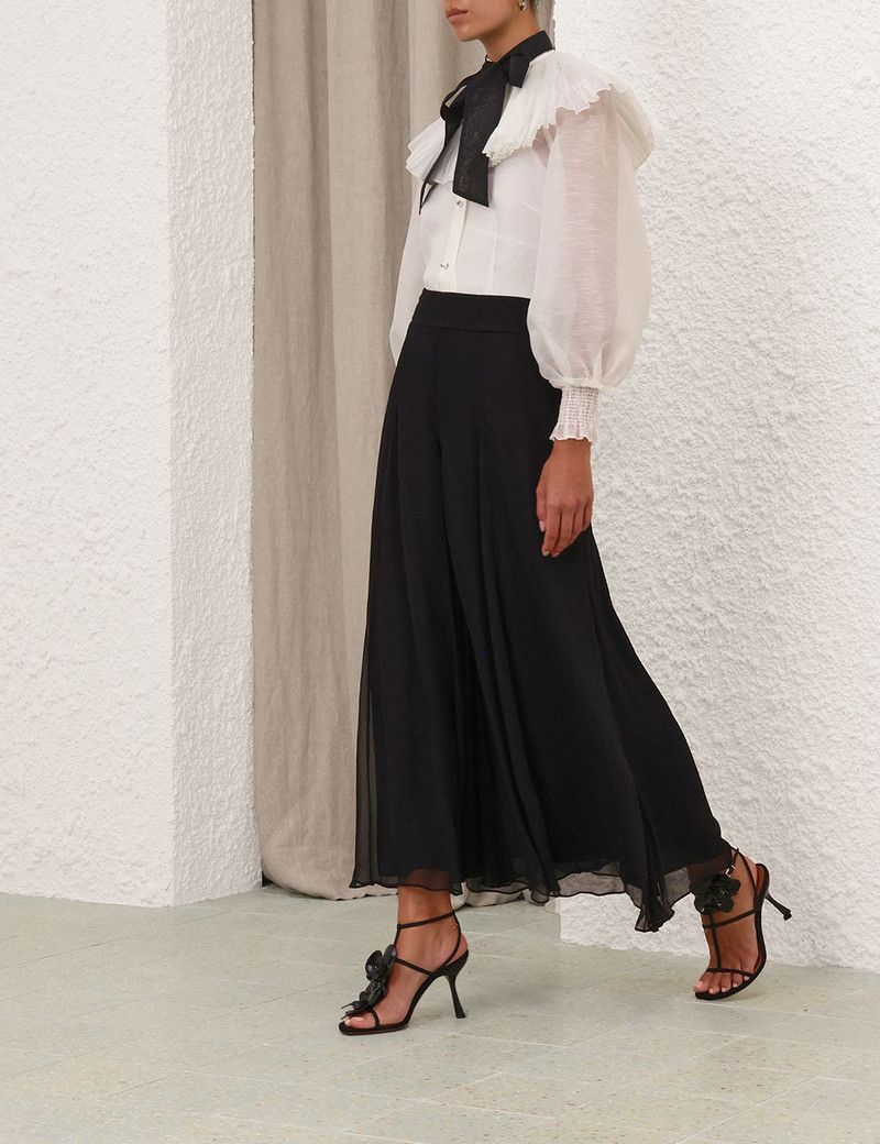 Zimmermann oc11z0226 Illuminate Pierrot Shirt In White Size S / US 4 / IT 40 - 4 Thumbnail