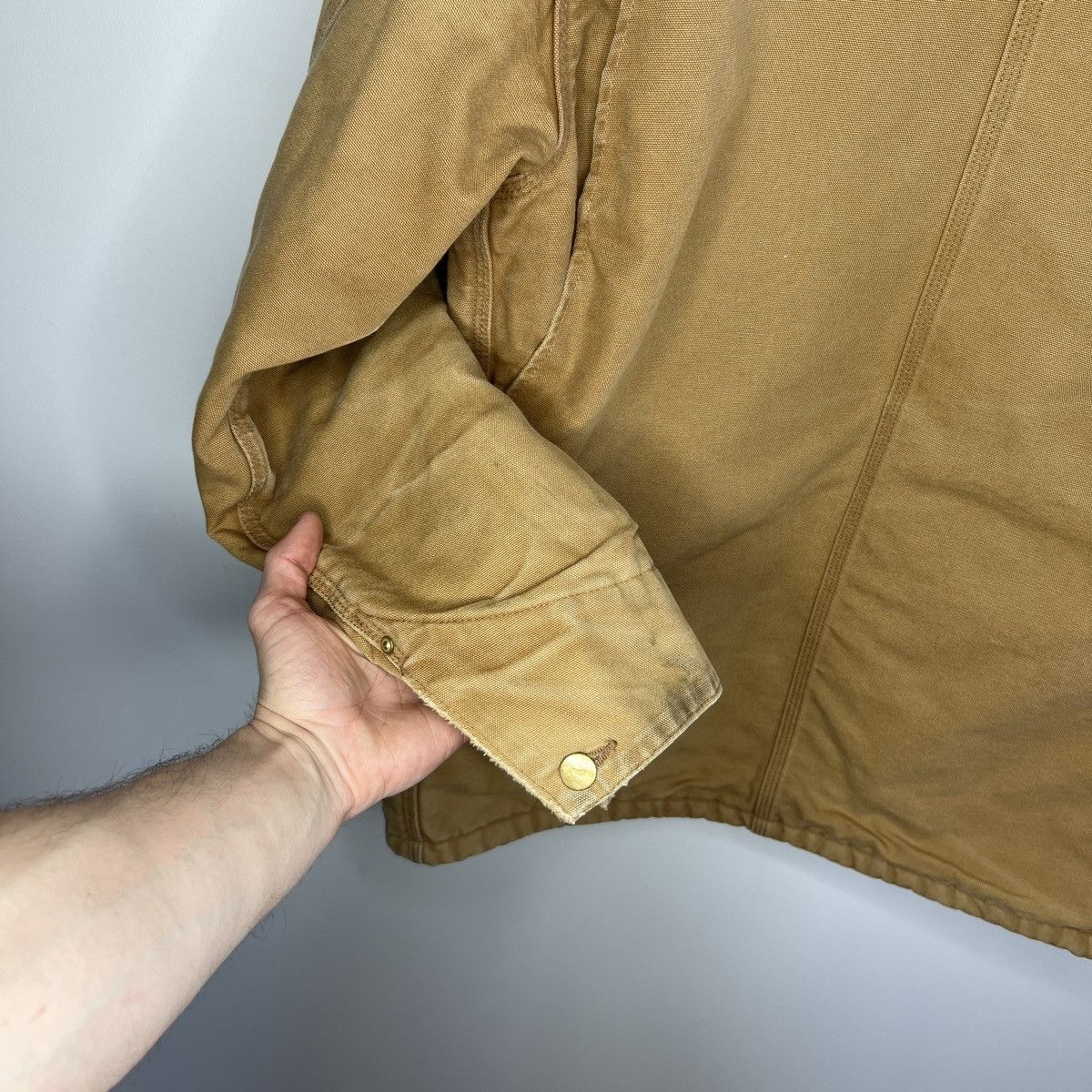 Carhartt × Vintage Vintage Carhartt Detroit Jacket Brown Work Wear Y2K 90s Size US M / EU 48-50 / 2 - 10 Thumbnail