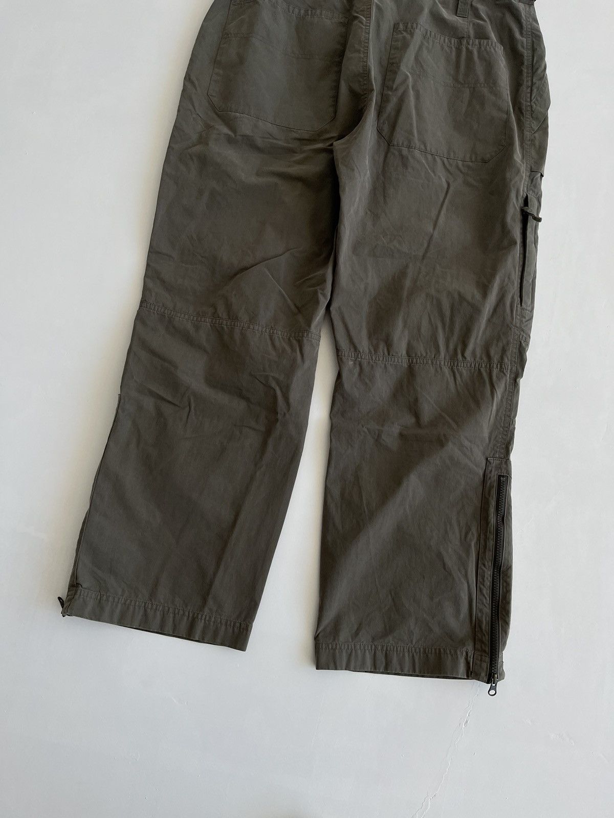 Vintage 90s care Japanese symbols nylon parachute cargo y2k