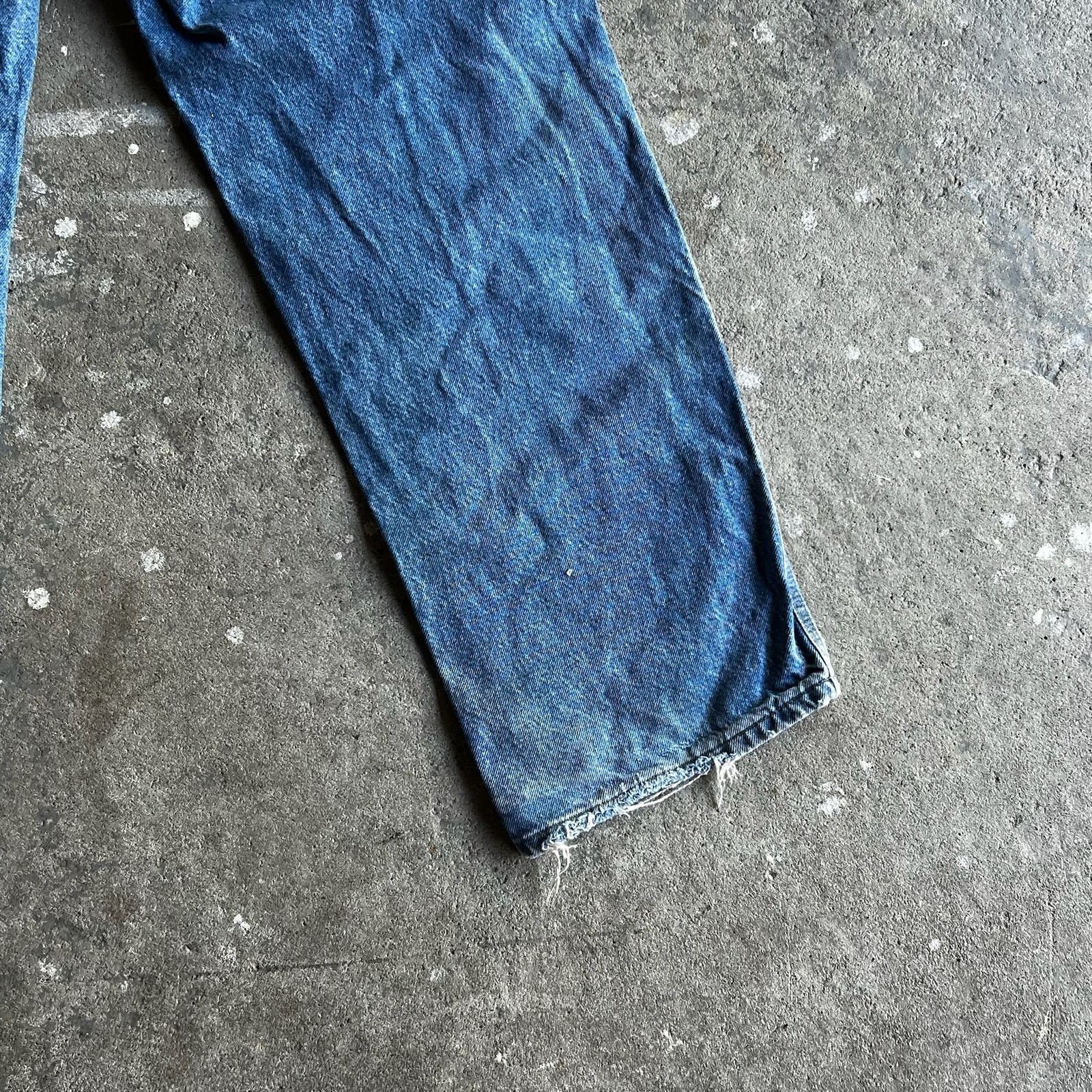 Carhartt × Vintage Carhartt denim blue jean double knee work carpenter pants Size US 33 - 9 Thumbnail