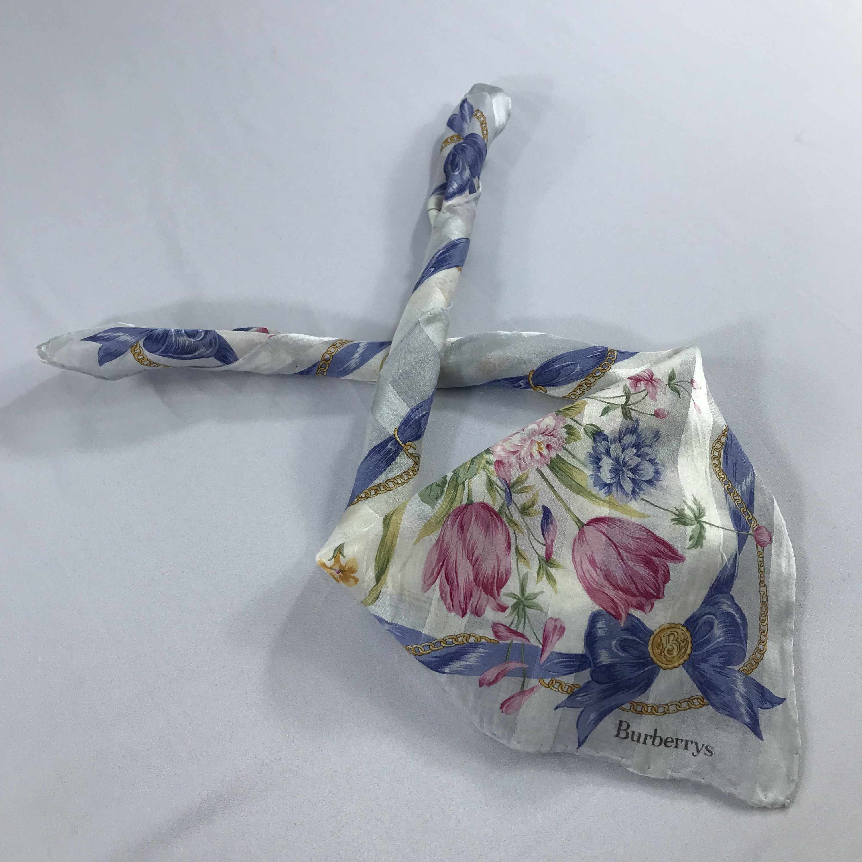 Burberry × Vintage Burberry Bandana / Handkerchief / Neckerchief - S2013 Size ONE SIZE - 4 Thumbnail