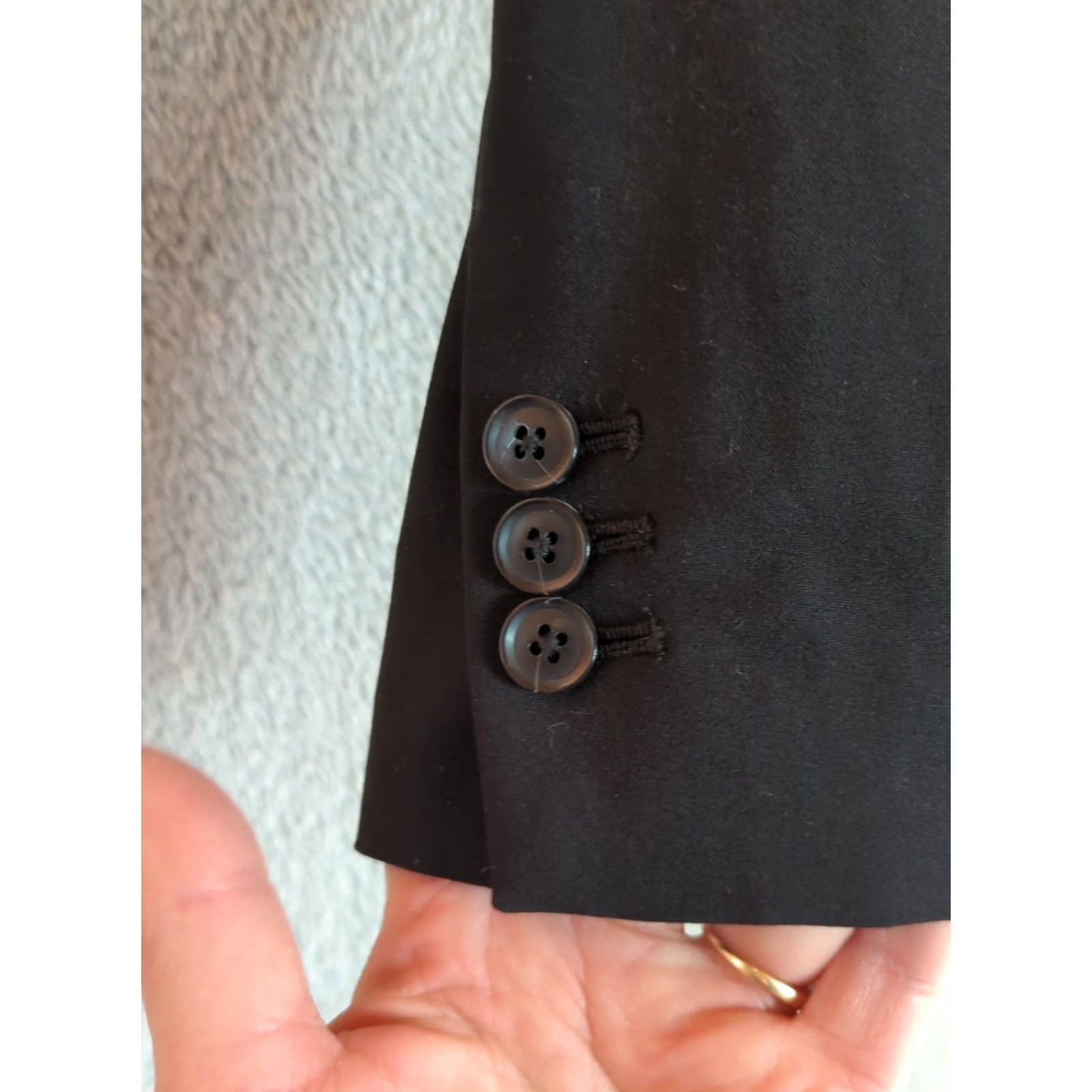 Banana Republic Banana Republic Wool Blazer Women 6P Petite Black Single Button Basic Jacket Knit Lined Pockets Wool Blazer for Business Fall Winter Mens? No Size M / US 6-8 / IT 42-44 - 4 Thumbnail