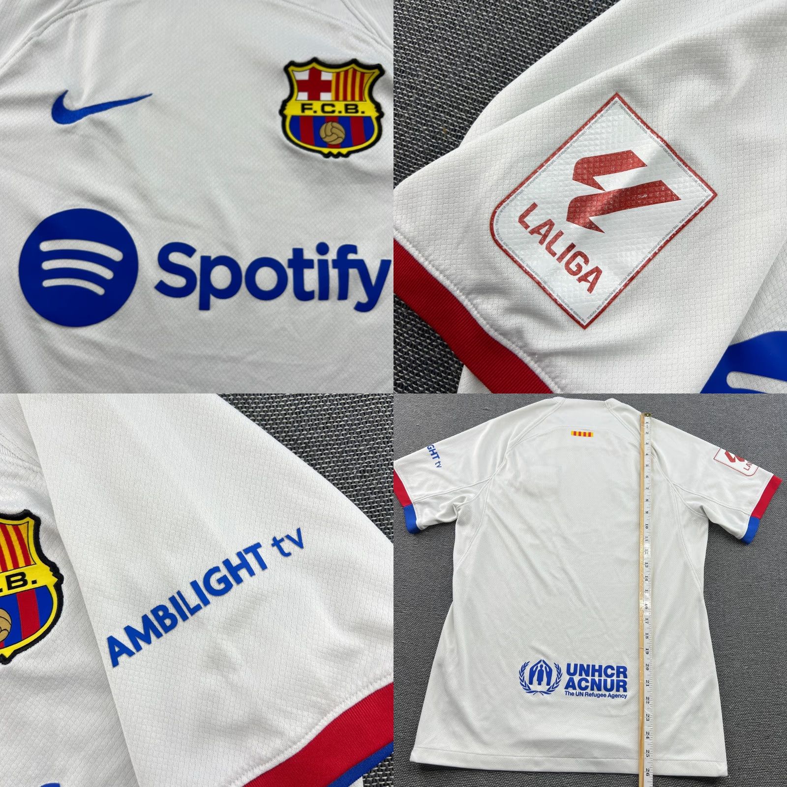 Nike Nike Shirt Barcelona 2023 2024 Away Football Jersey Small White Size US S / EU 44-46 / 1 - 8 Thumbnail