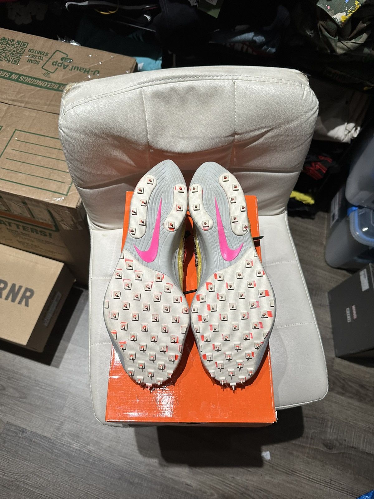 Nike OffWhite Yellow Vapor Street CD8178-700 13.5 WMN 12 men used Size US 12 / EU 45 - 5 Thumbnail