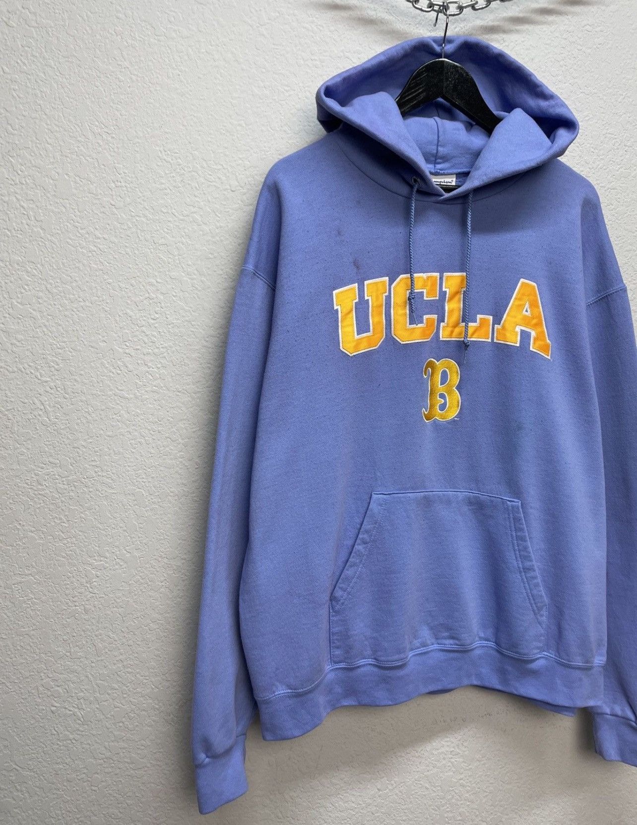 Russell Athletic Vintage 90s Champion UCLA University Boxy Fit Hoodie Size US XL / EU 56 / 4 - 3 Thumbnail