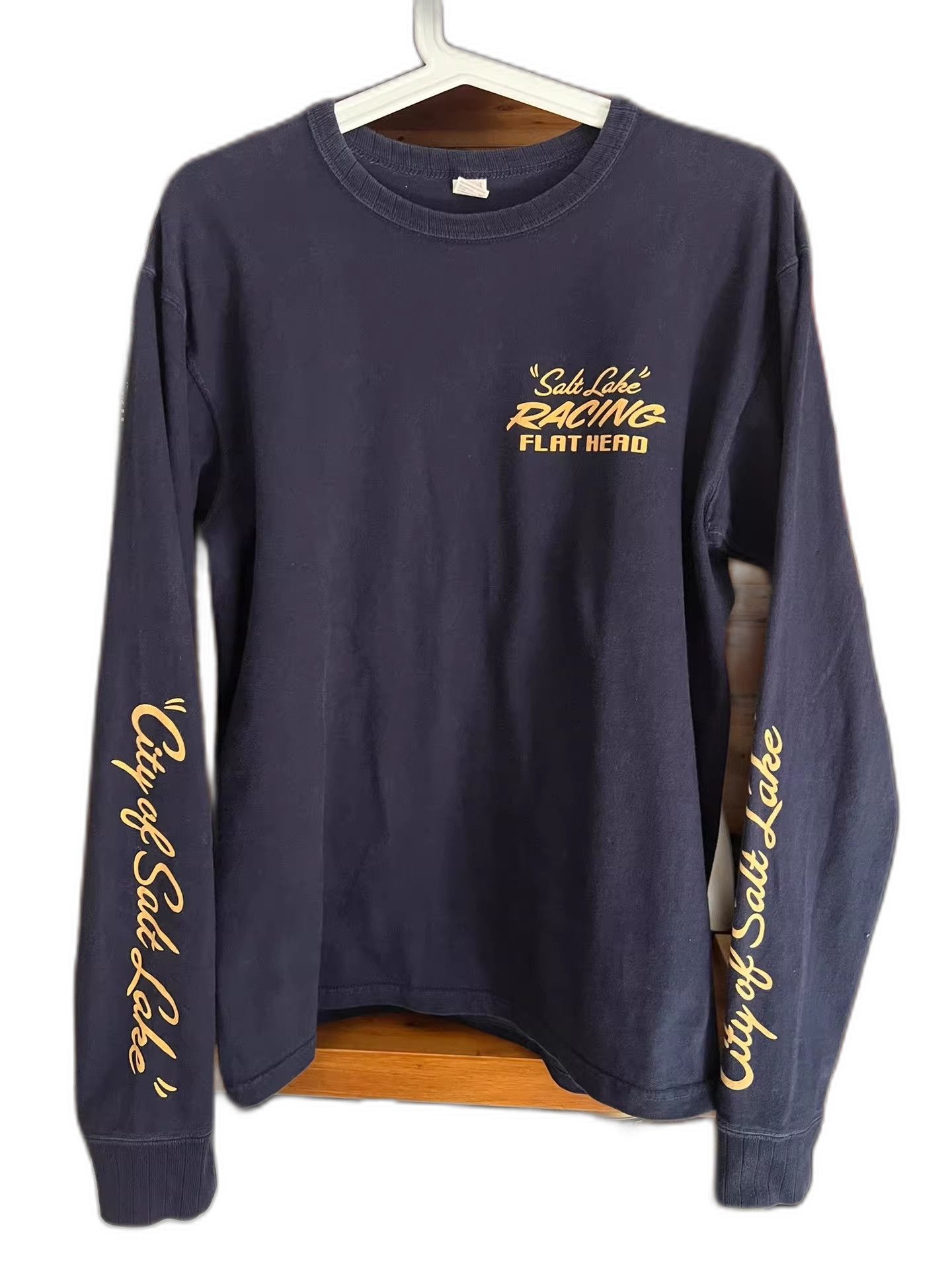 The Flat Head Flat Head Indigo Back Print Long-Sleeve Tee Size US XXS / EU 40 - 1 Thumbnail