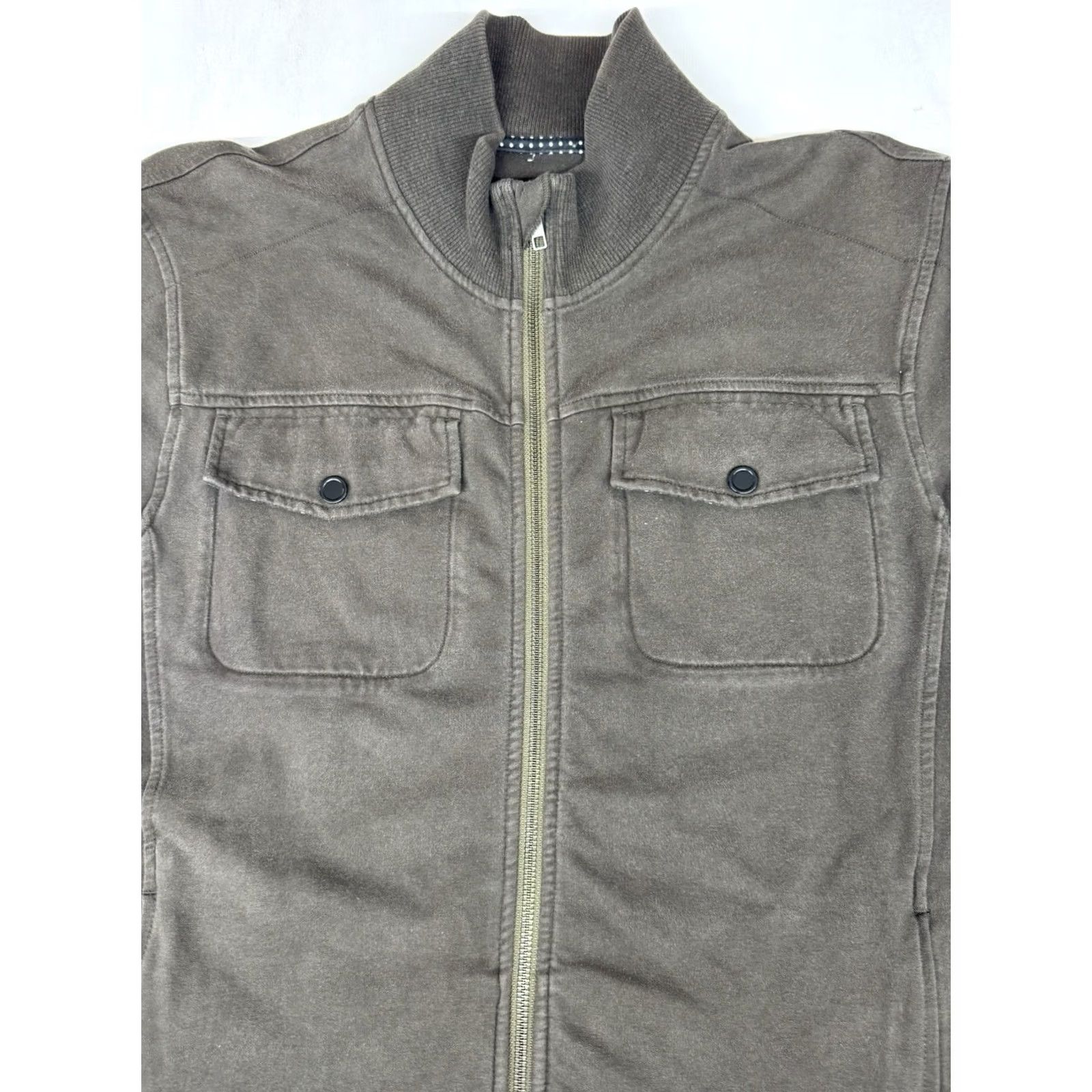 Lululemon Lululemon Full Zip Jacket Men L Green Jericho Cotton Terry Bomber Pockets Jacket Size US L / EU 52-54 / 3 - 2 Thumbnail