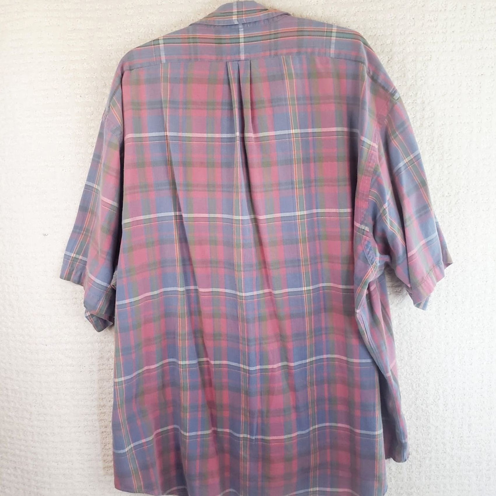 Ralph Lauren Ralph Lauren Button-Up Shirt Men XXL Pink Blue Gray Plaid Logo Size US XXL / EU 58 / 5 - 7 Thumbnail