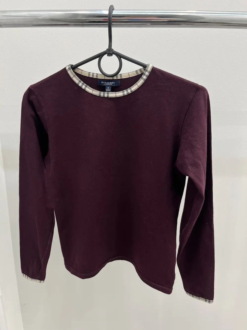 Burberry Burberry London Nova Check Cotton Long Sleeve T-Shirts Tee Size S / US 4 / IT 40 - 1 Thumbnail