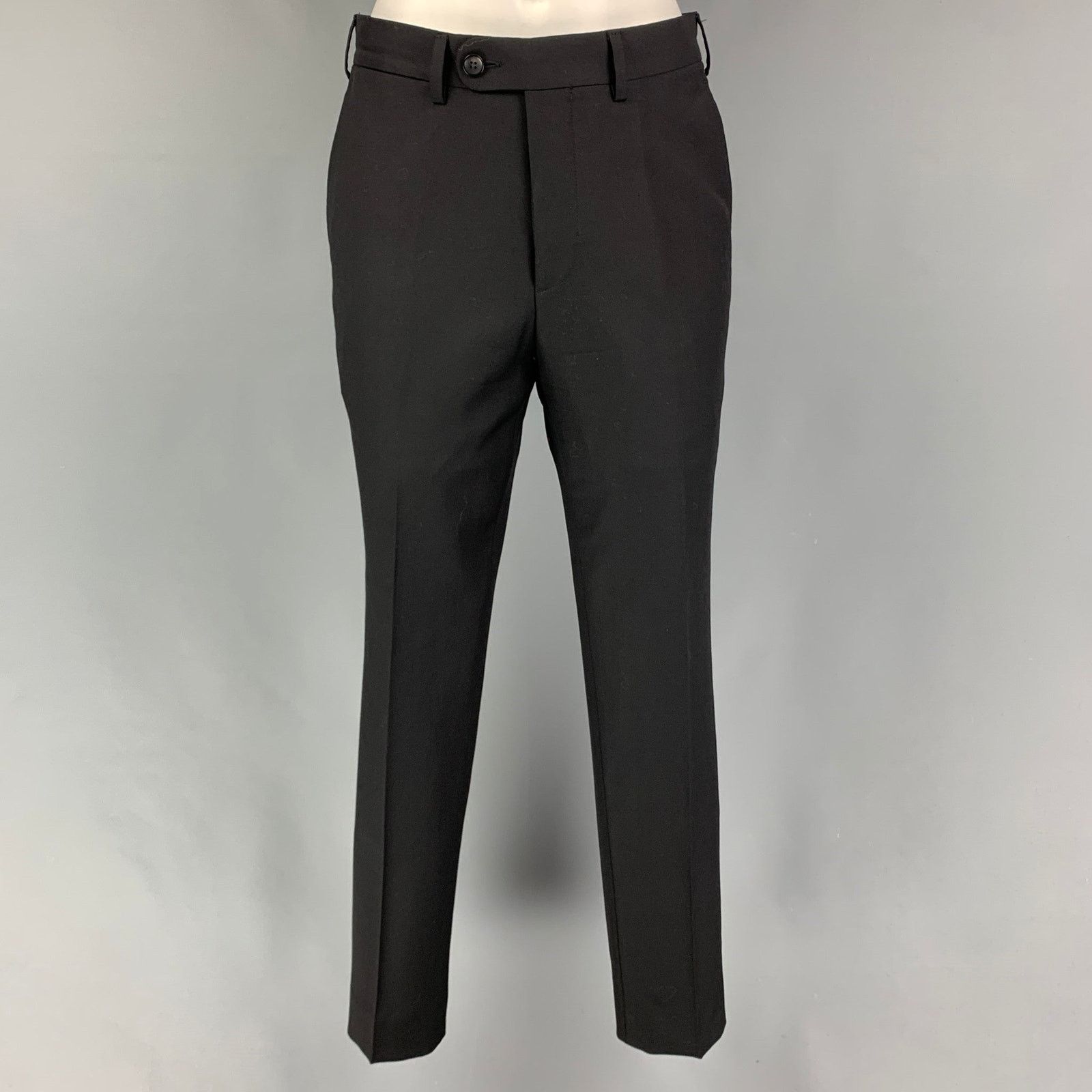 Suitsupply SUITSUPPLY Size 36 Black Wool Single Breasted Suit Size 36R - 5 Thumbnail