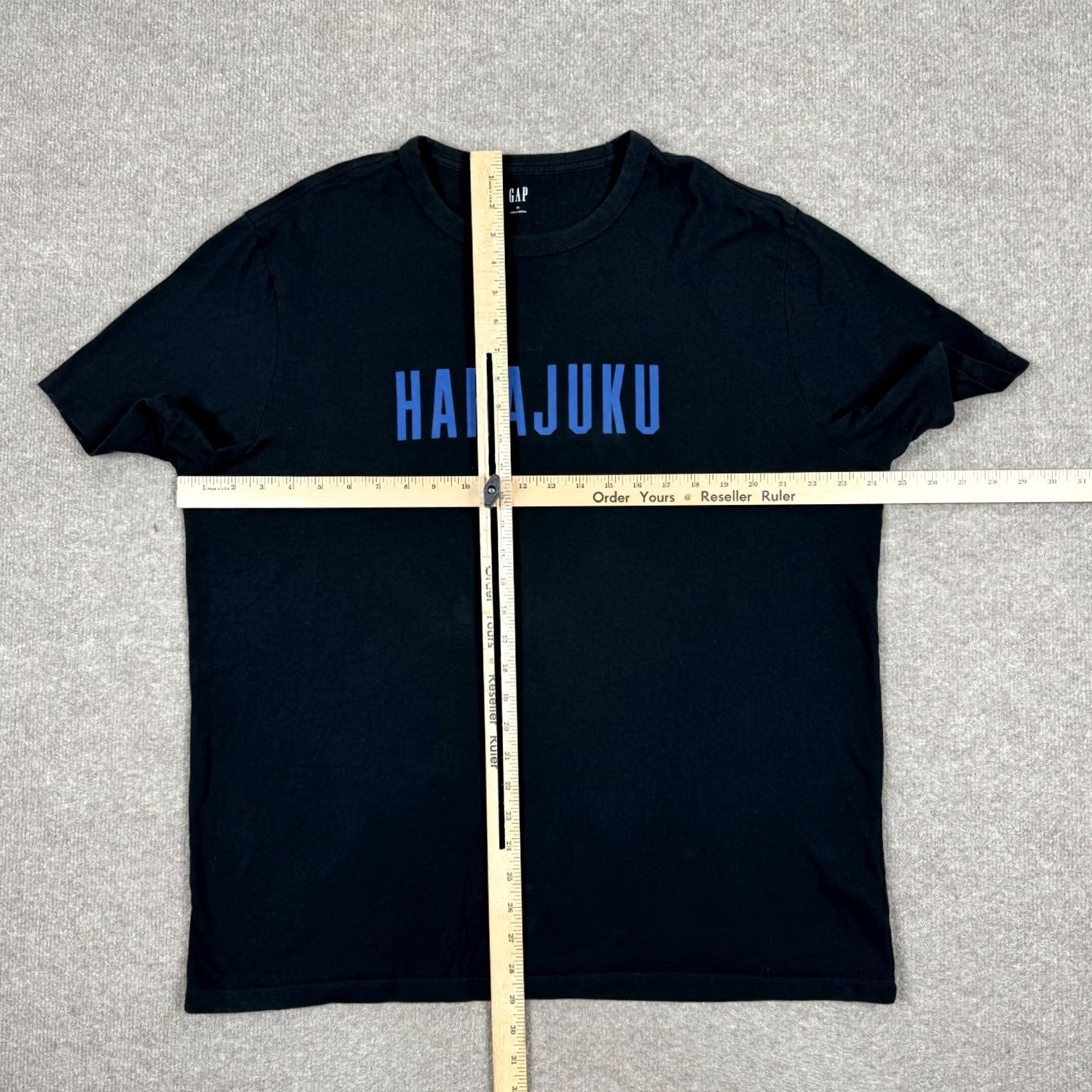 Gap Gap Men's T-Shirt XL Black Short Sleeve Crew Neck Harajuku Graphic Tee Size US XL / EU 56 / 4 - 4 Thumbnail