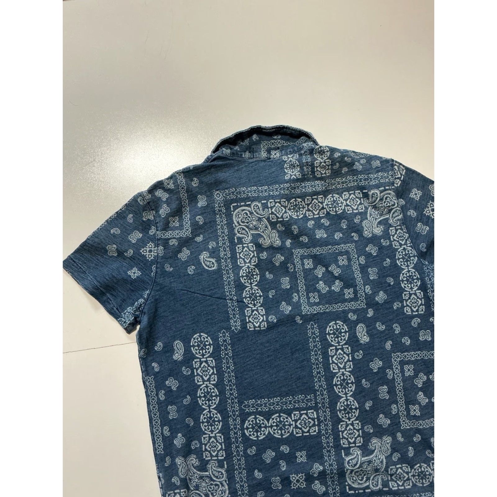 Polo Ralph Lauren Polo Ralph Lauren Polo Shirt Bandana Paisley Indigo Blue All Over Print S/S Sz.S Mens Size US S / EU 44-46 / 1 - 4 Thumbnail