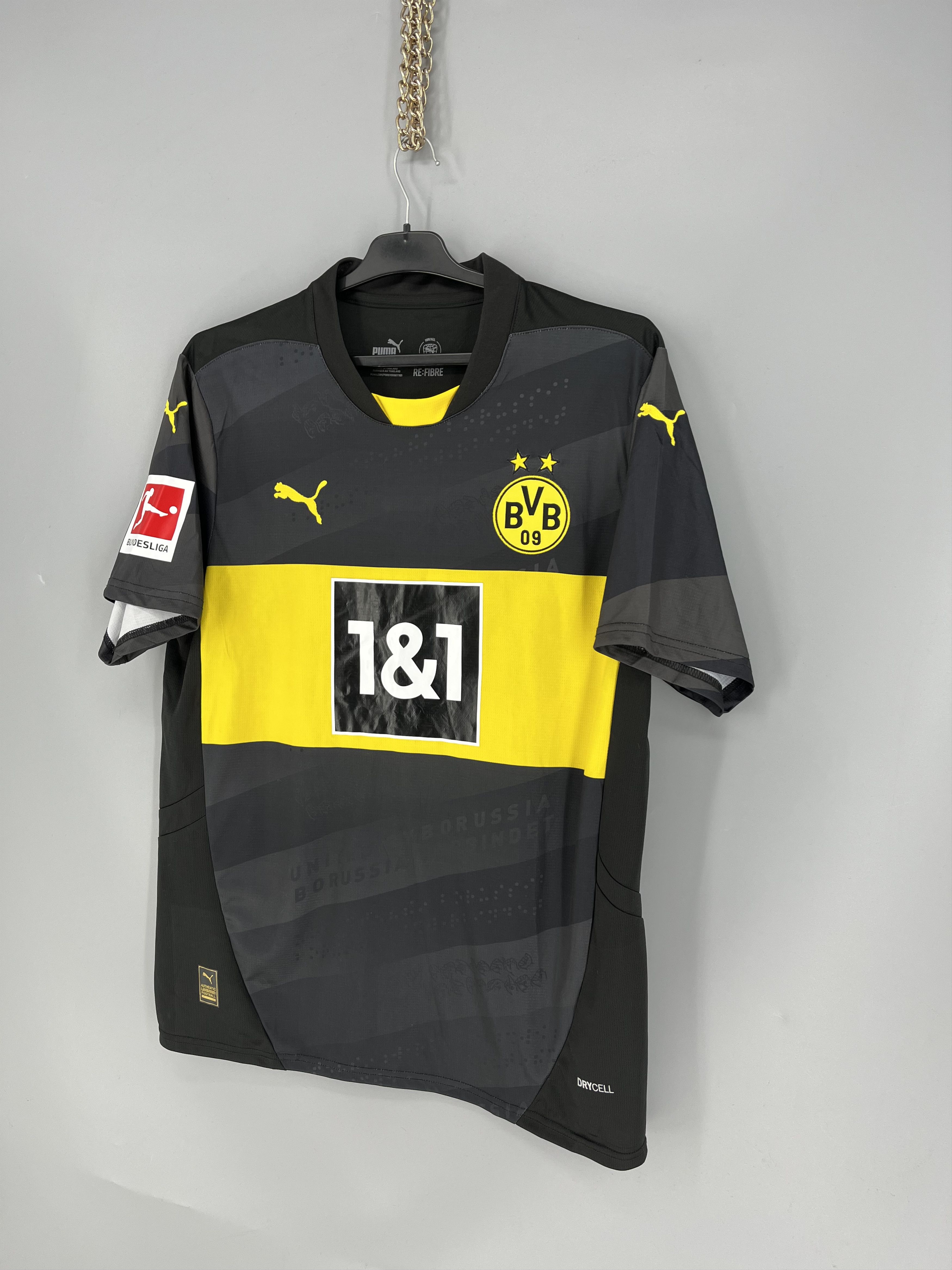 Puma Borussia Dortmund BVB Puma DryCell Away Soccer Jersey Shirt Size US XL / EU 56 / 4 - 3 Thumbnail